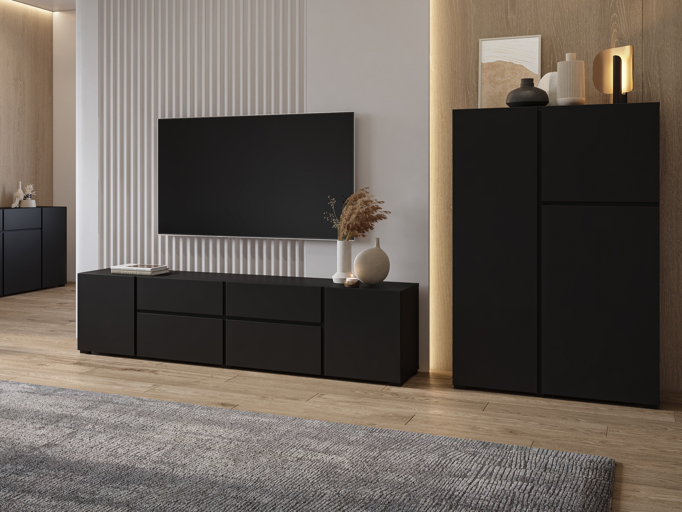 Living room set Elbleve 104 (Black)