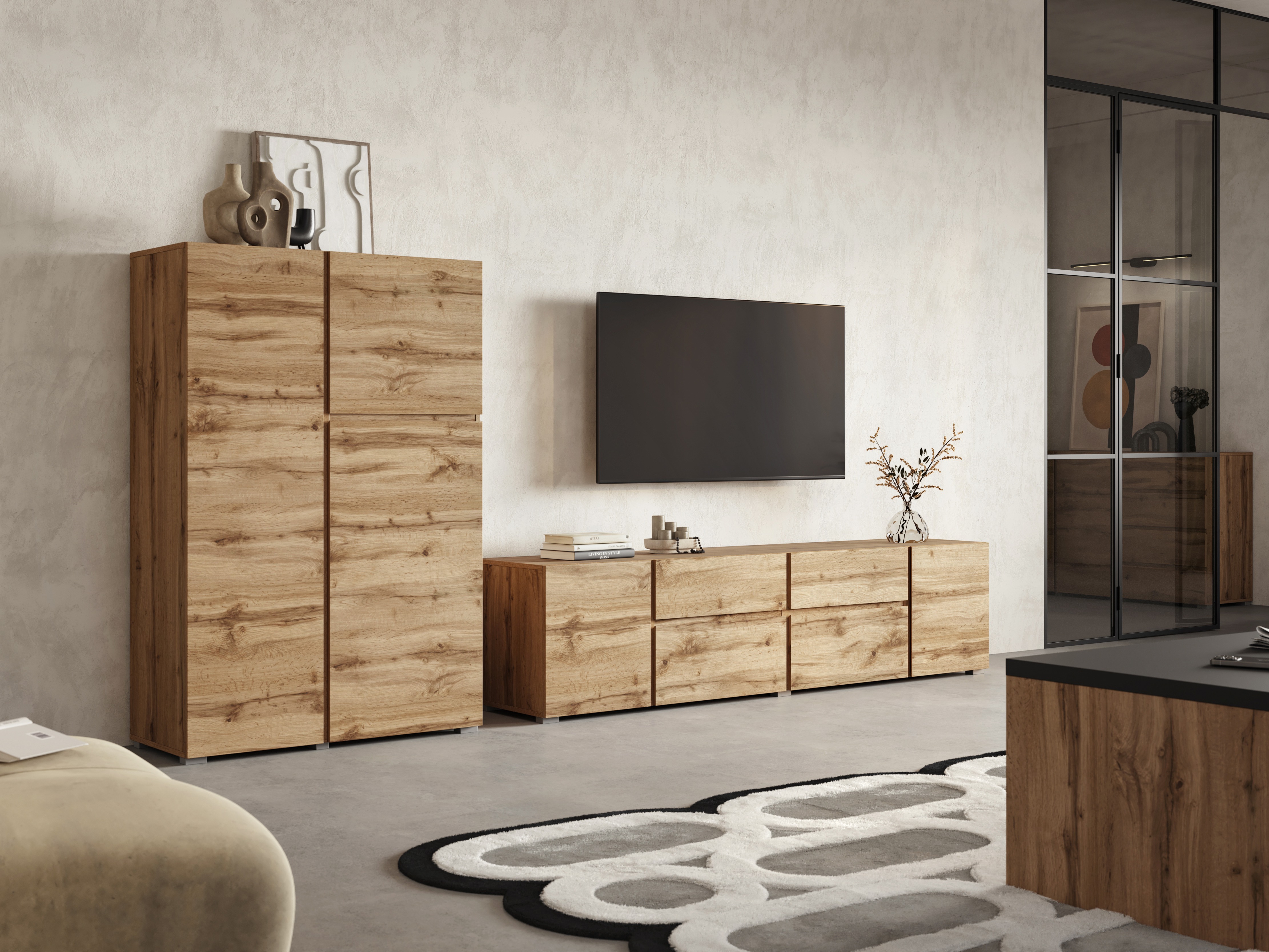 Living room set Elbleve 104 (Wotan Oak)