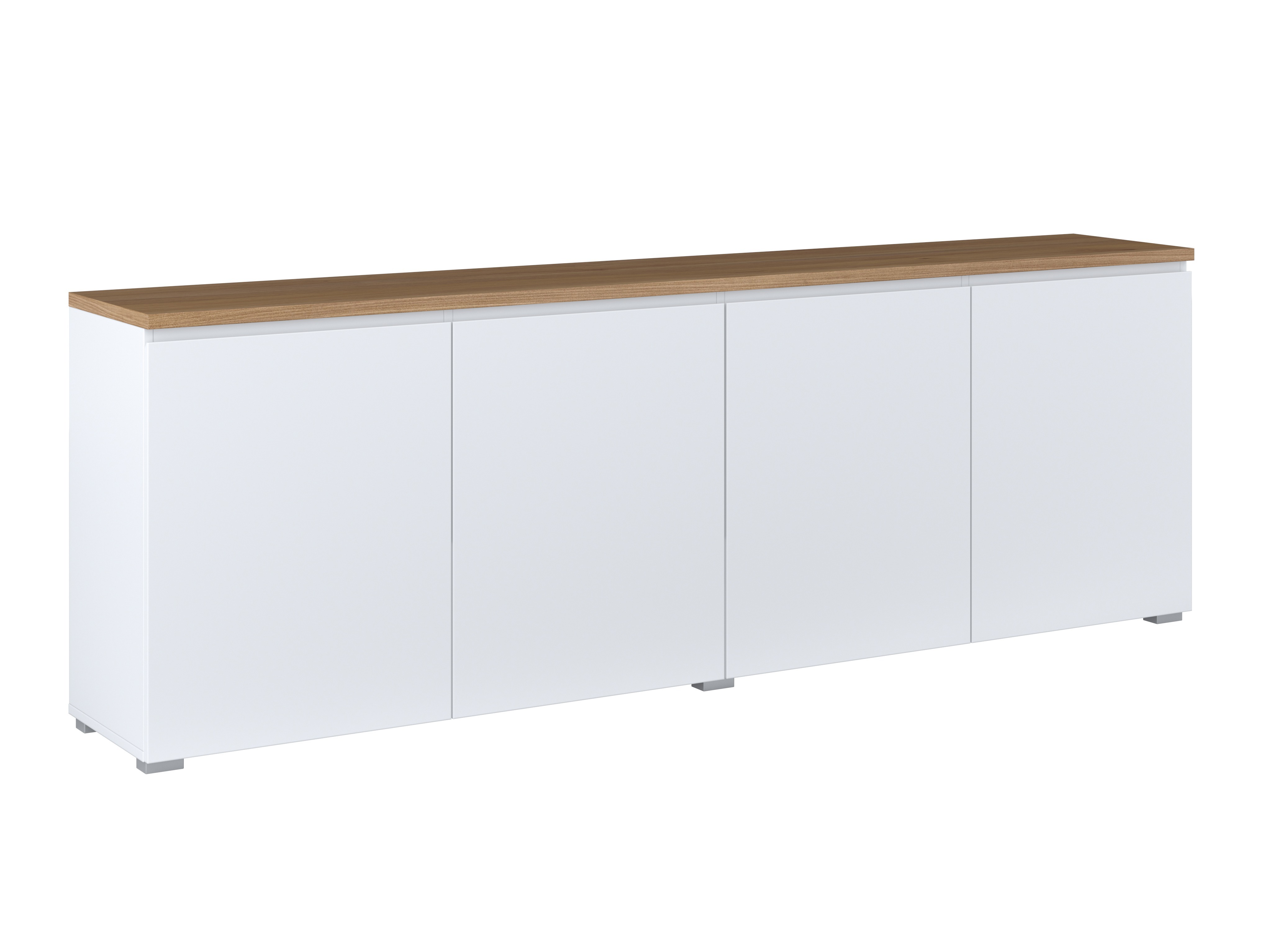 Sideboard Baletu 105 (White + Oak)
