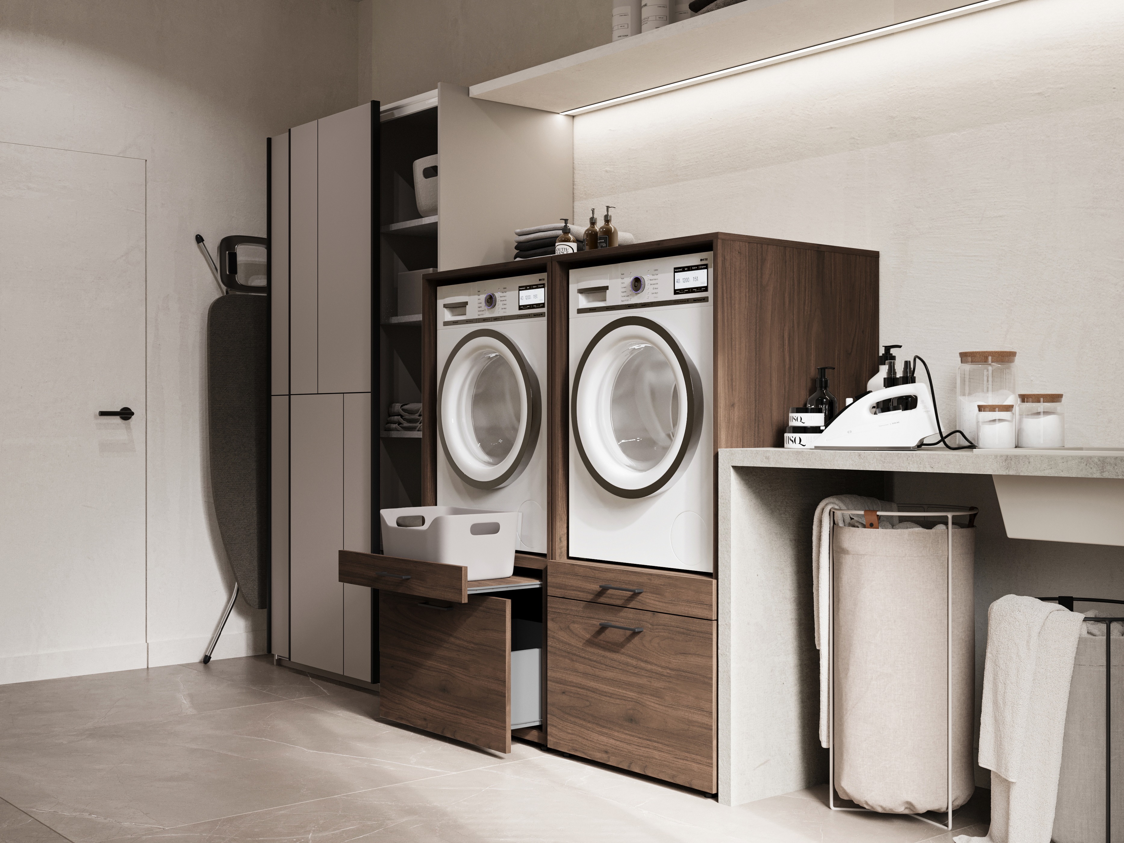 Bathroom shelf Novdele 102 (Walnut)