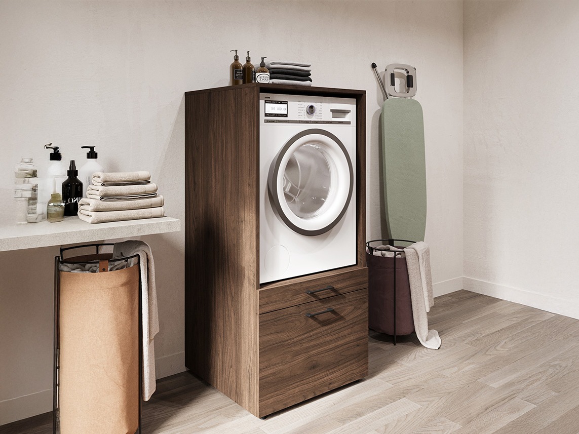 Bathroom shelf Novdele 102 (Walnut)