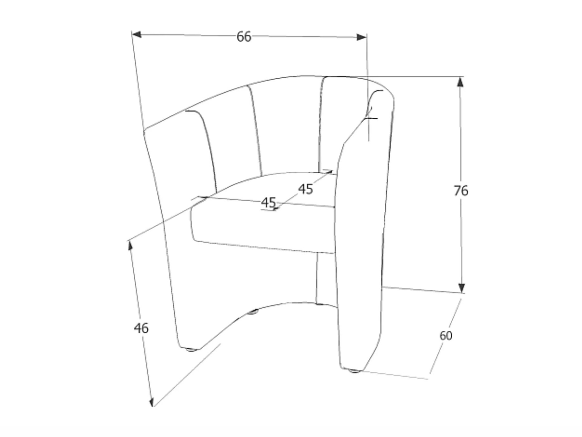 Armchair Detroit 924 (Light beige)