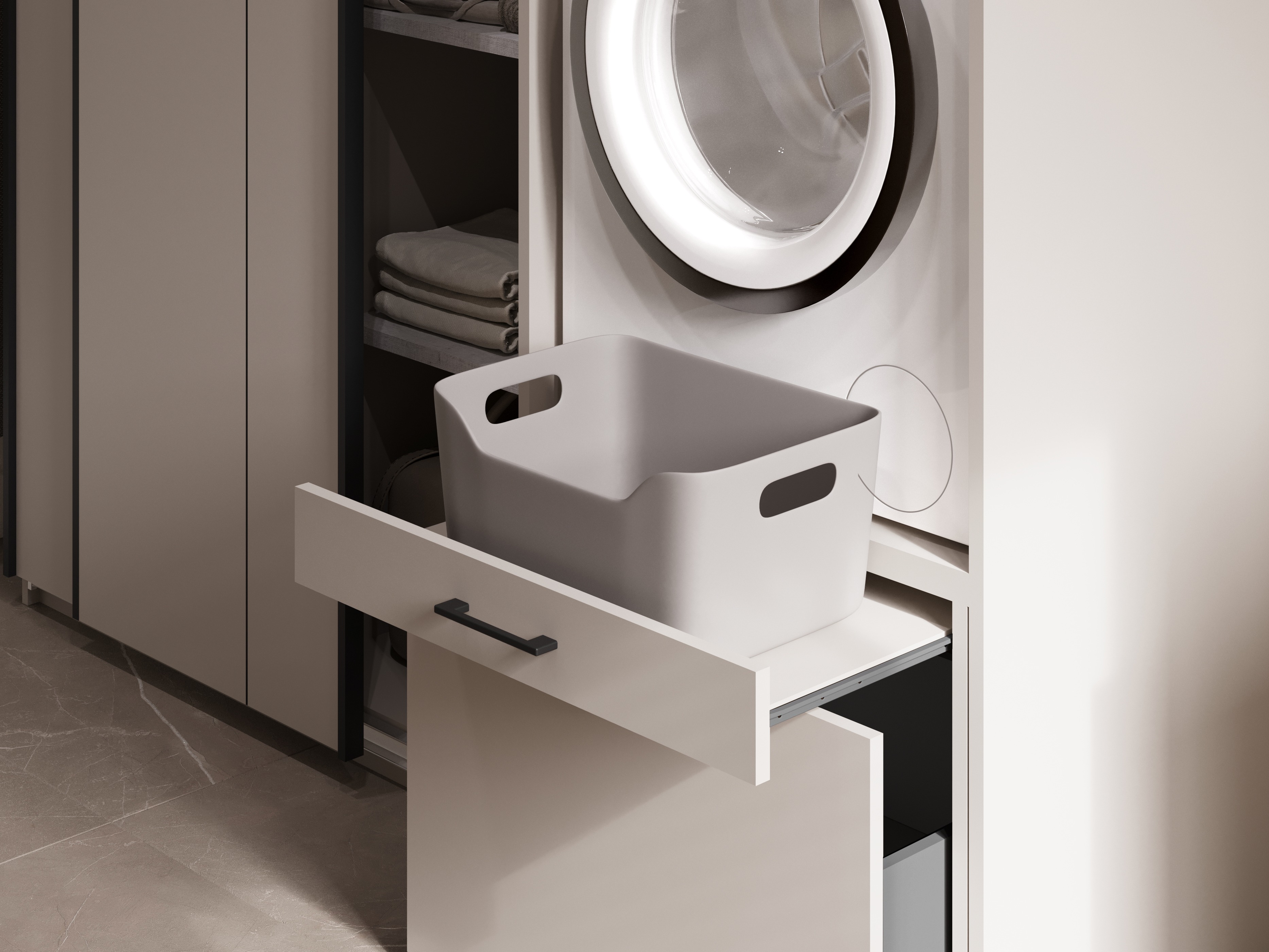 Bathroom shelf Novdele 102 (Cashmere)