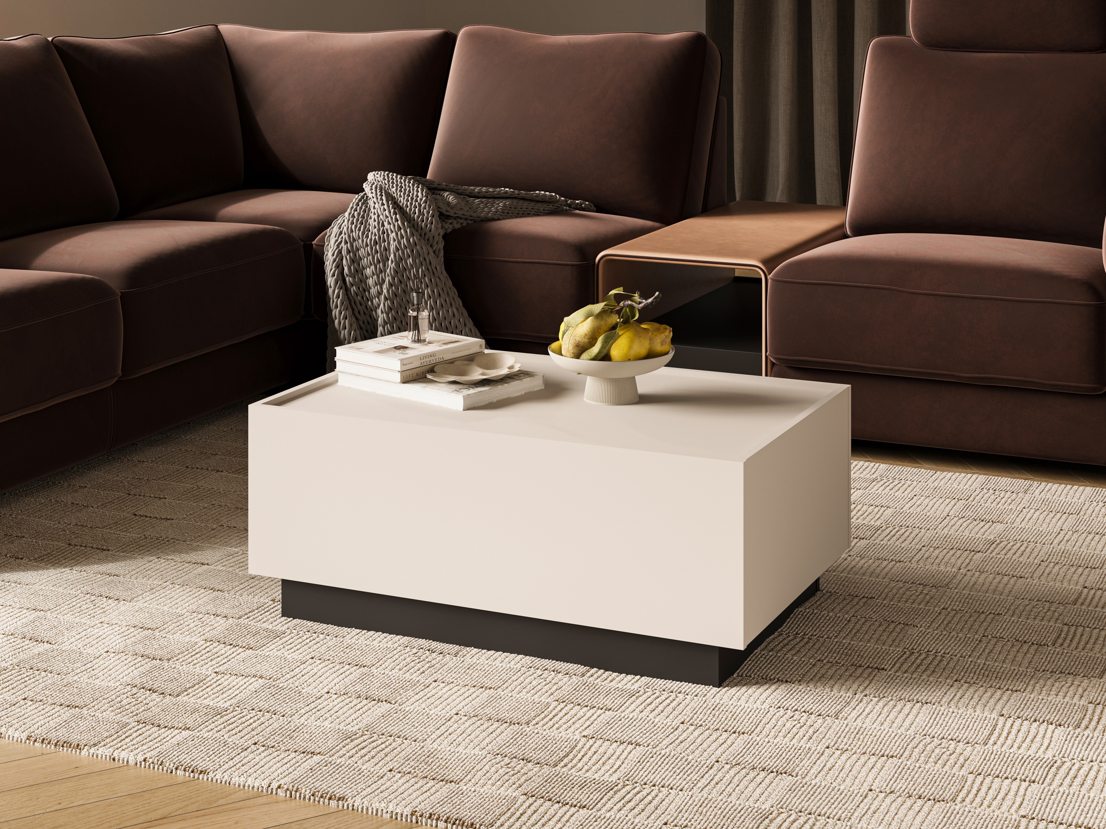 Coffee table transformer Austin 380 (Cashmere + Black)