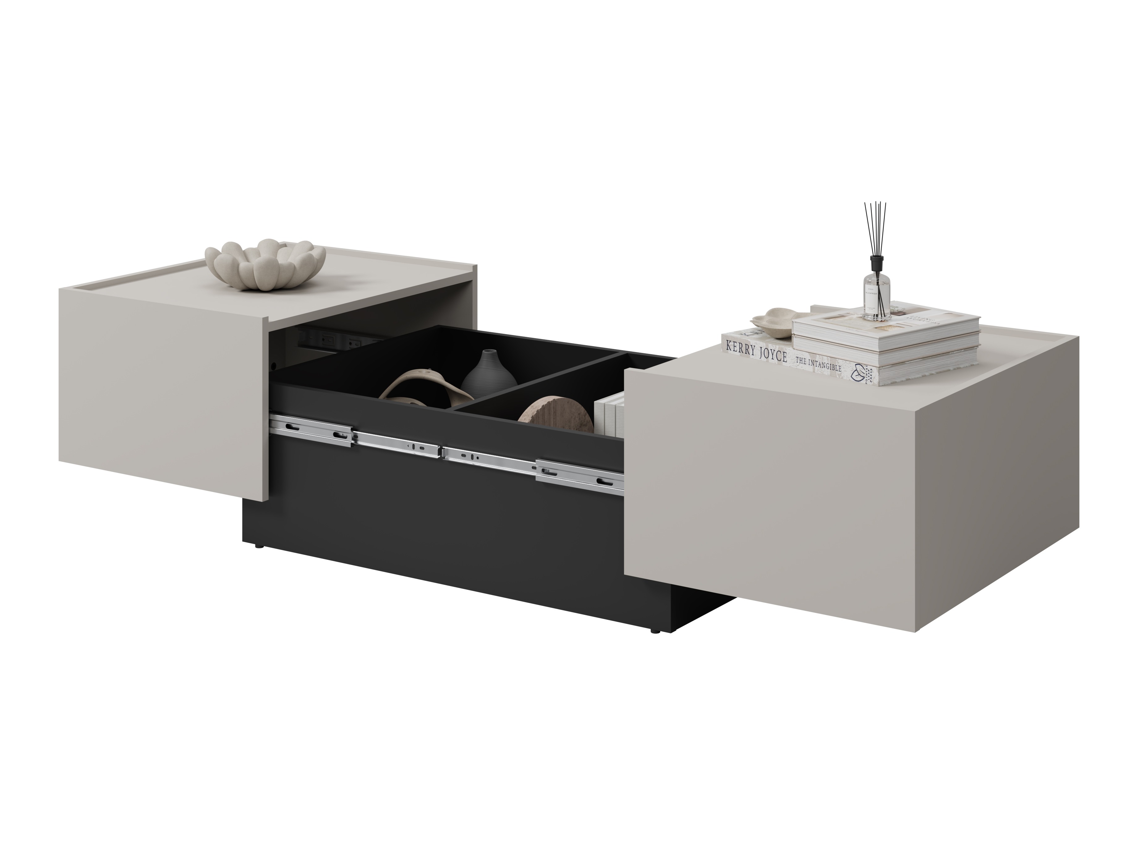 Coffee table transformer Austin 380 (Cashmere + Black)