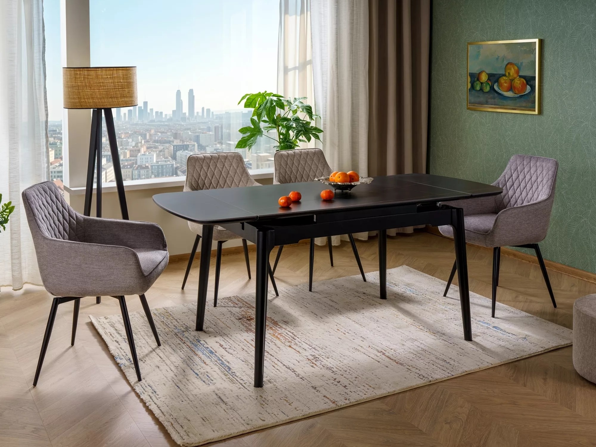 Table Detroit 921 (Black marble)