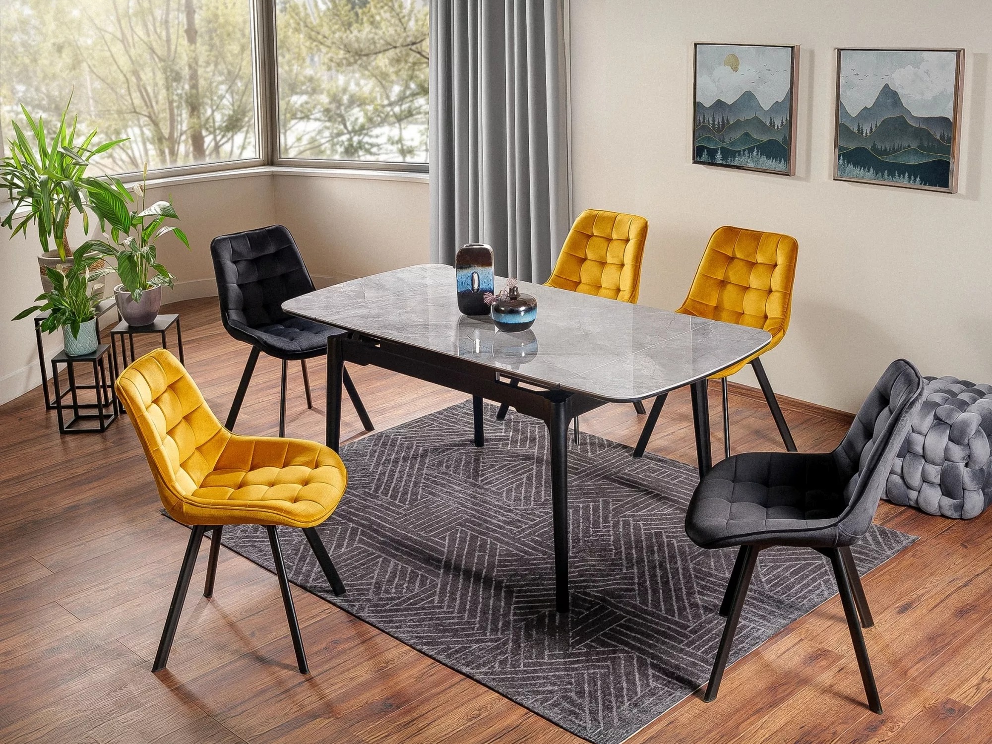 Table Detroit 921 (Grey marble)