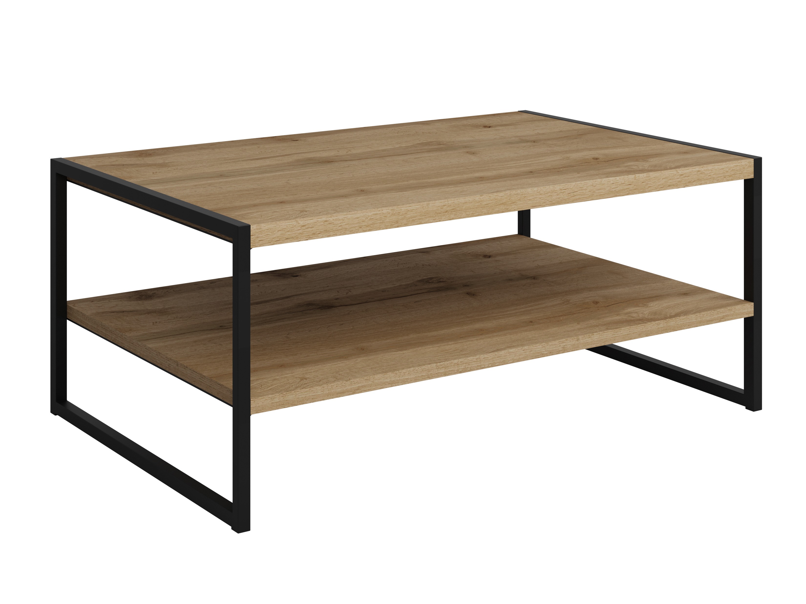 Coffee table Austin 381 (Wotan Oak + Black)