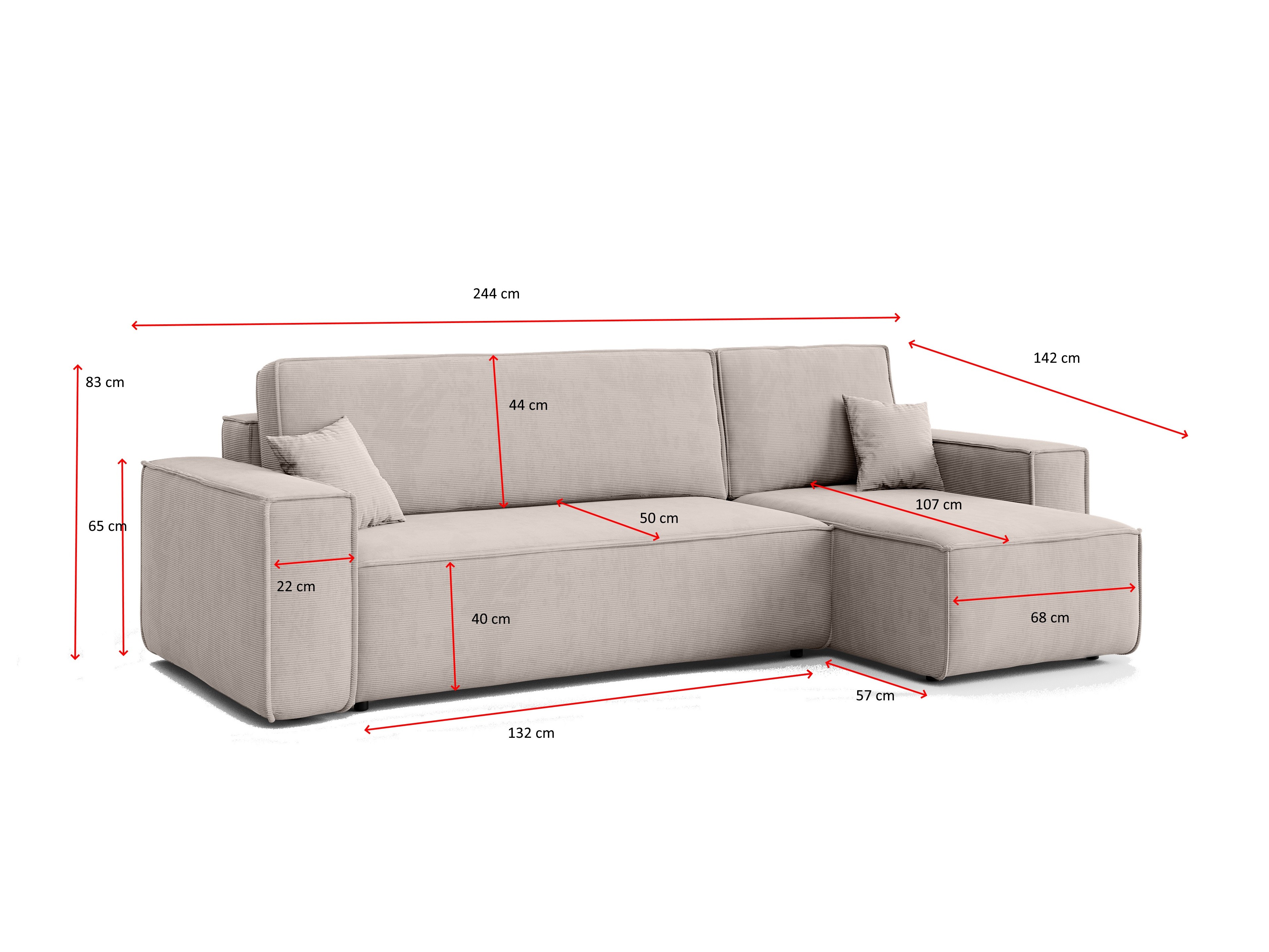 Corner sofa Calexico 100