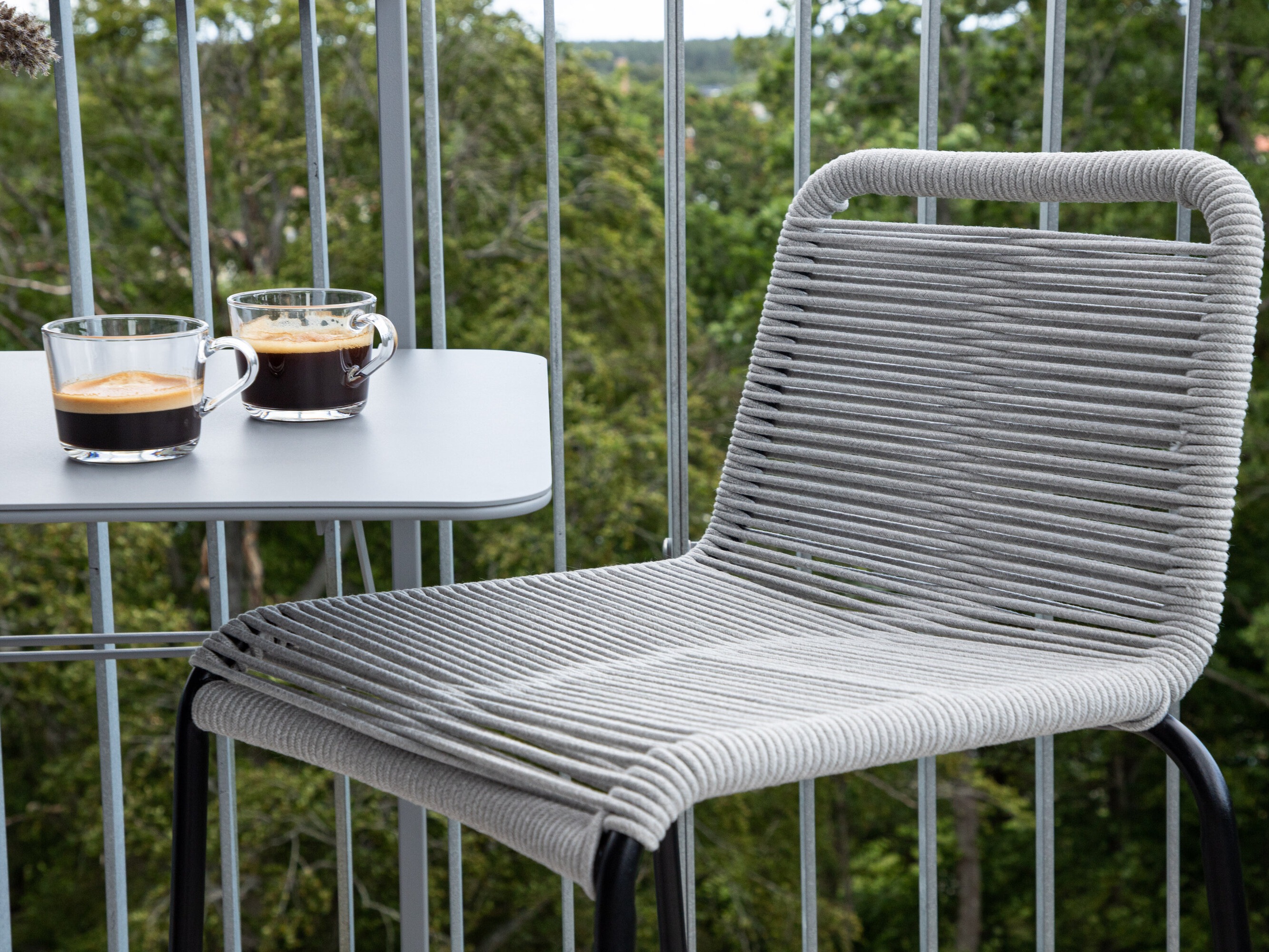 Outdoor bar stool Dallas 3398 (Light grey)
