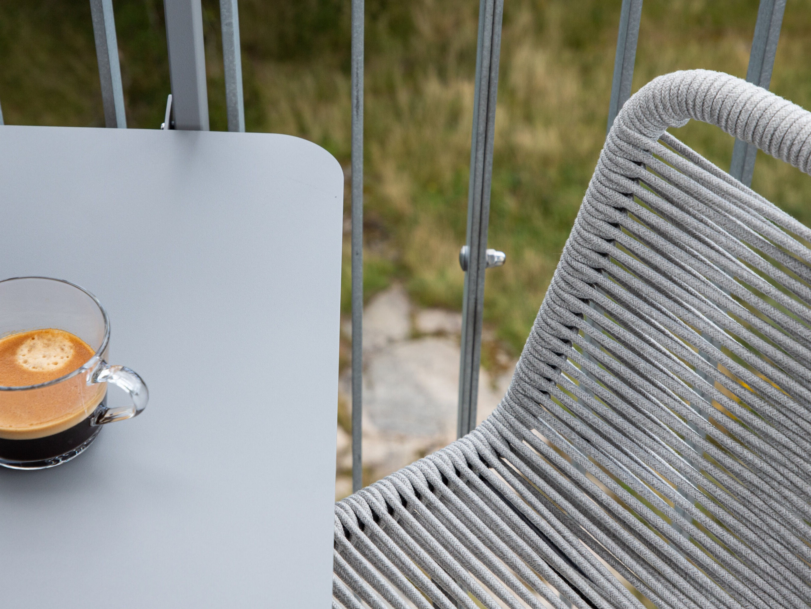 Outdoor bar stool Dallas 3398 (Light grey)