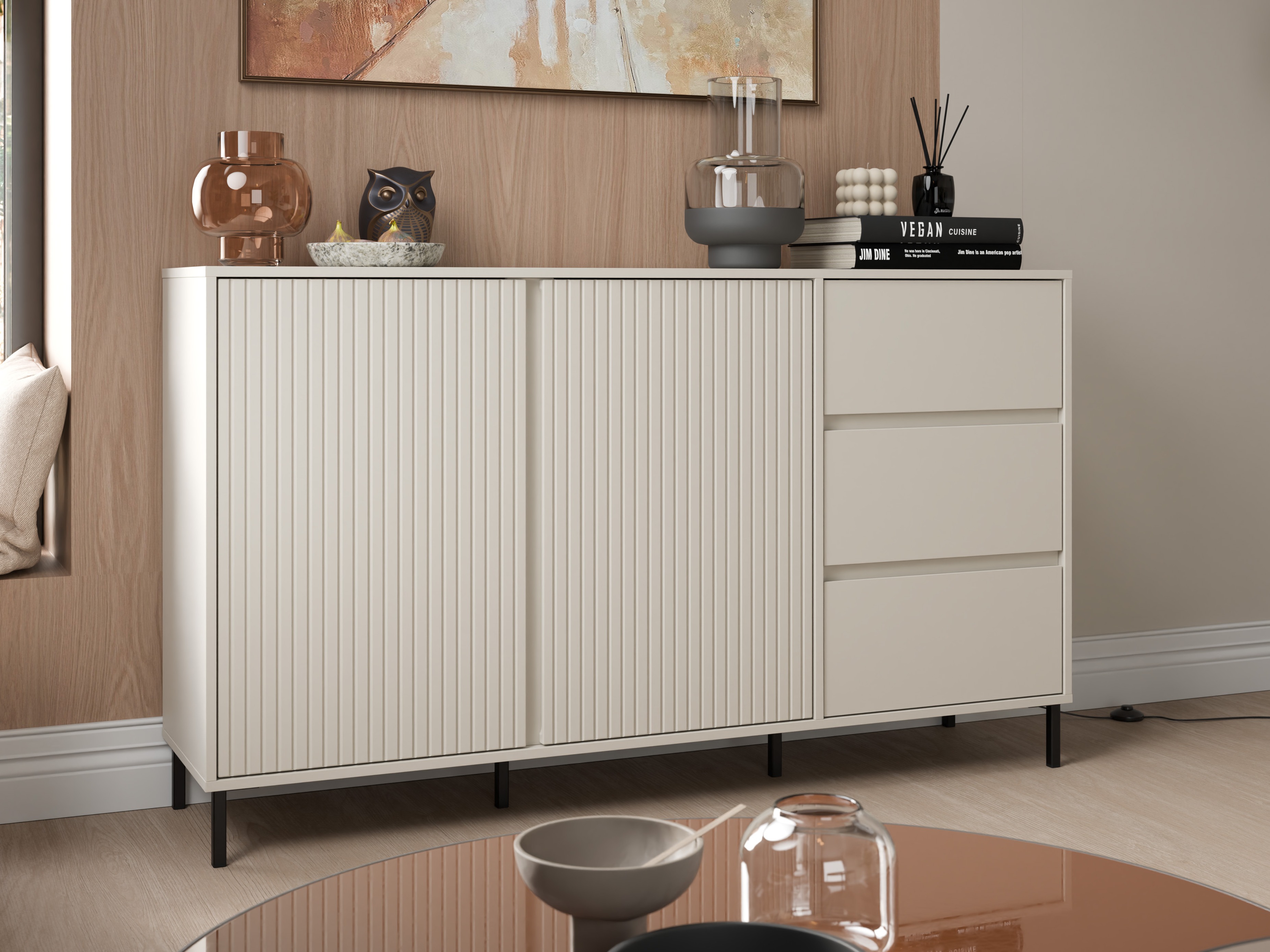 Chest of drawers Ruvrevi 102 (Cashmere)