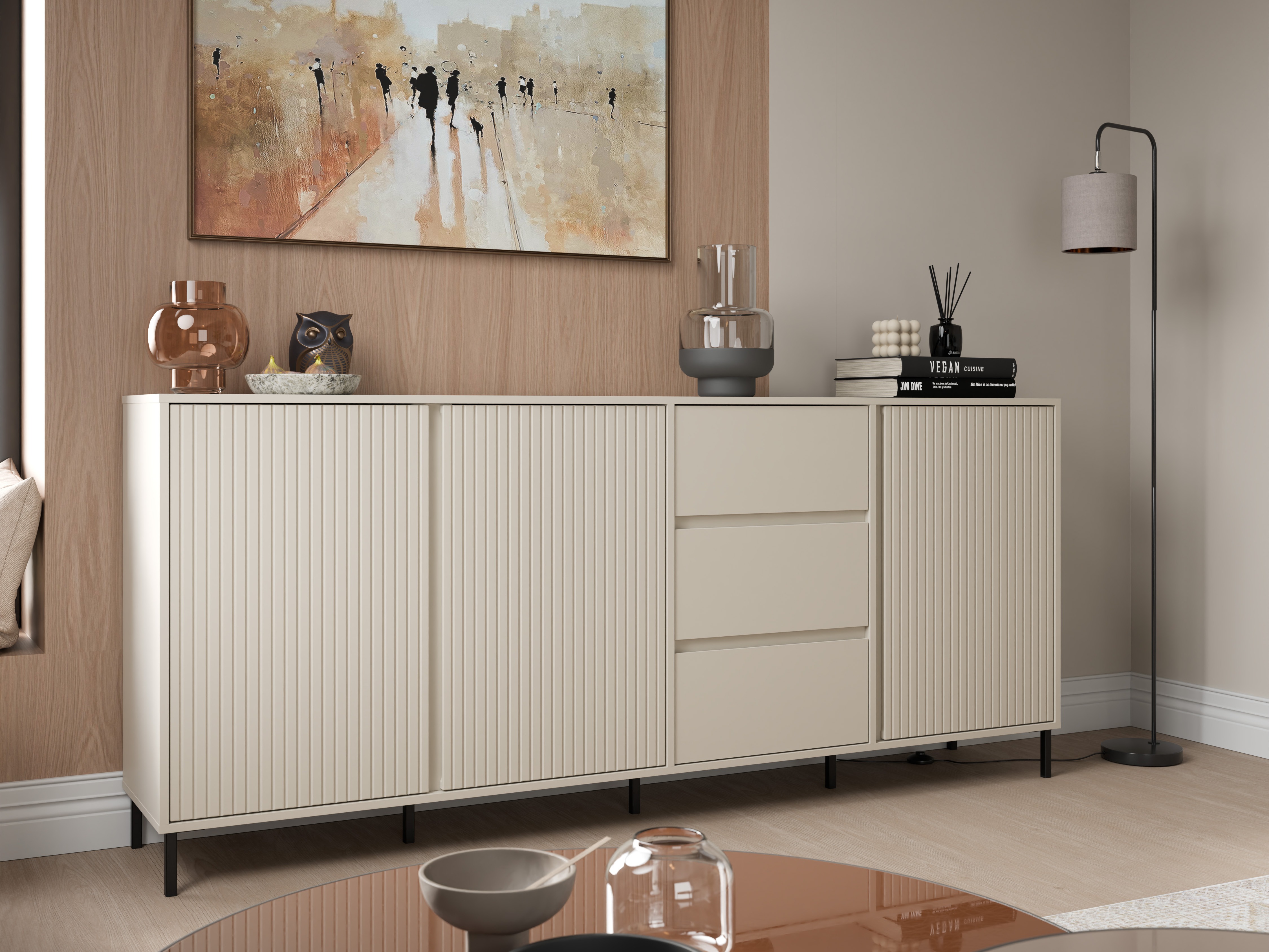 Chest of drawers Ruvrevi 103 (Cashmere)