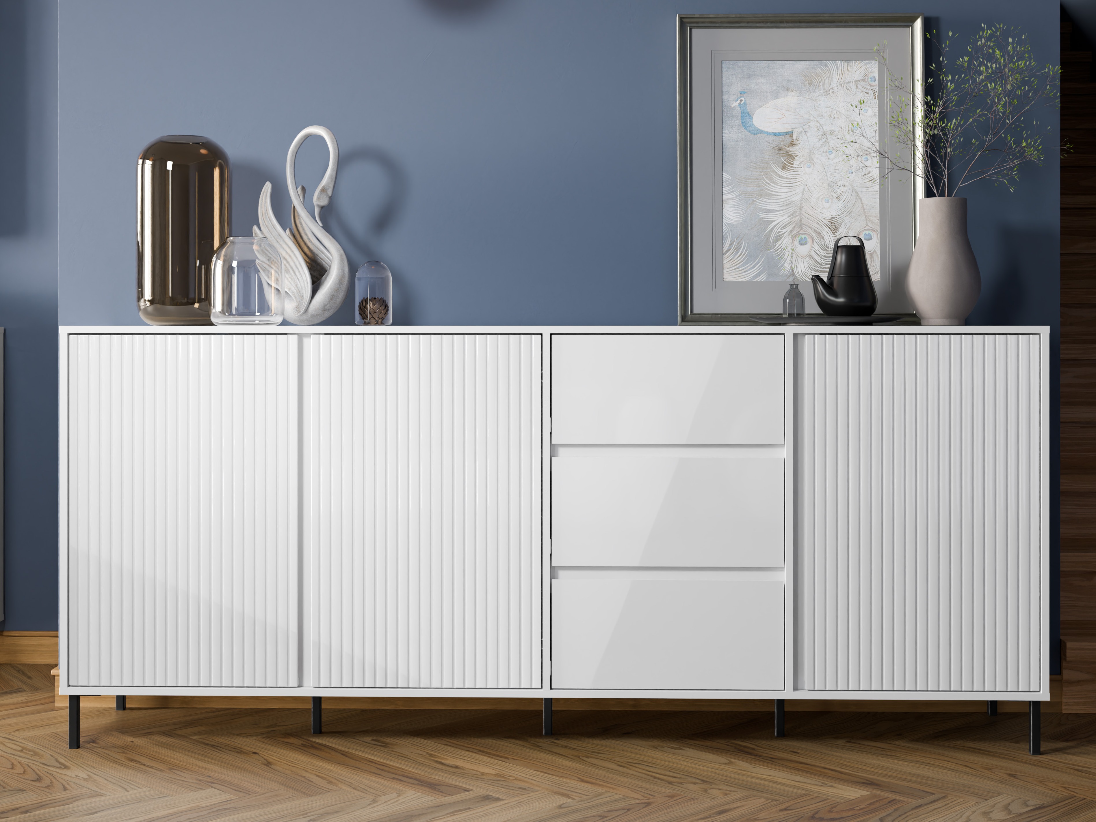 Chest of drawers Ruvrevi 103 (White)