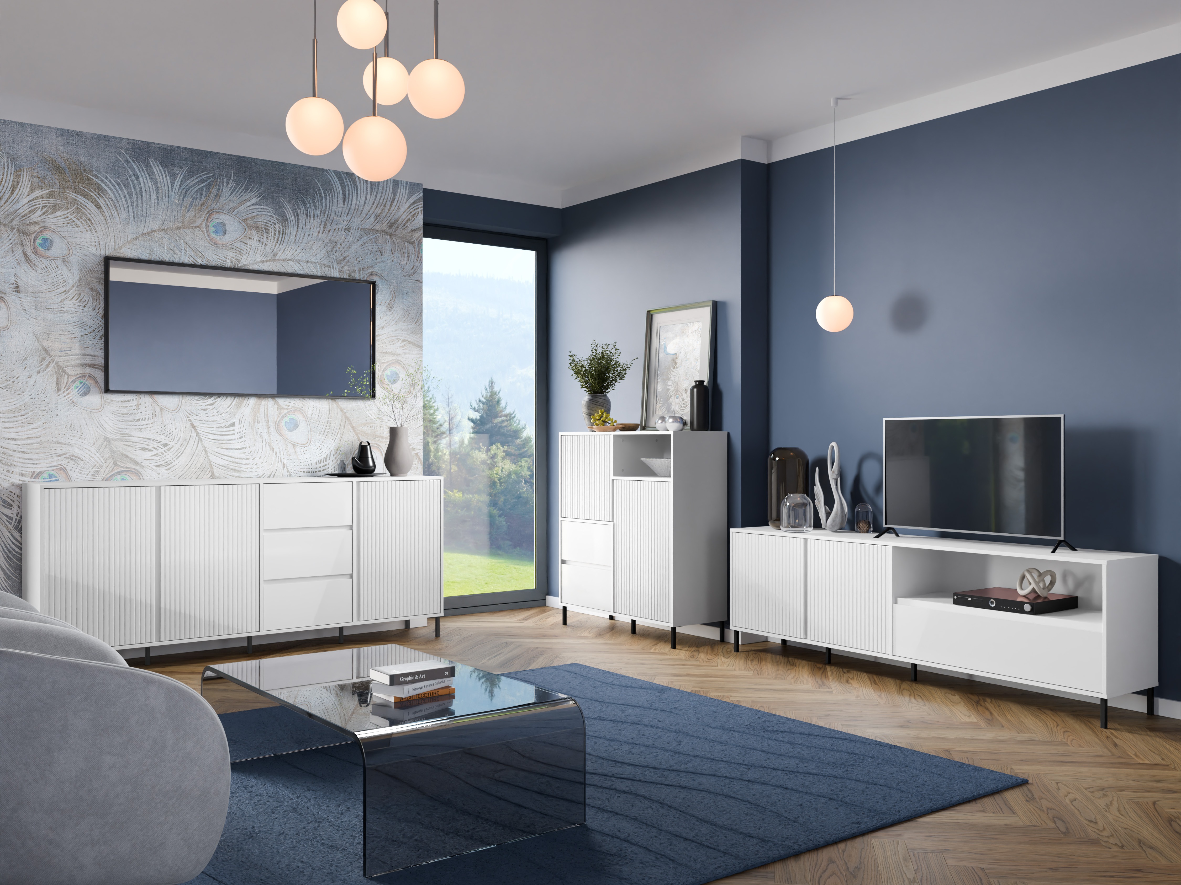 Chest of drawers Ruvrevi 104 (White)