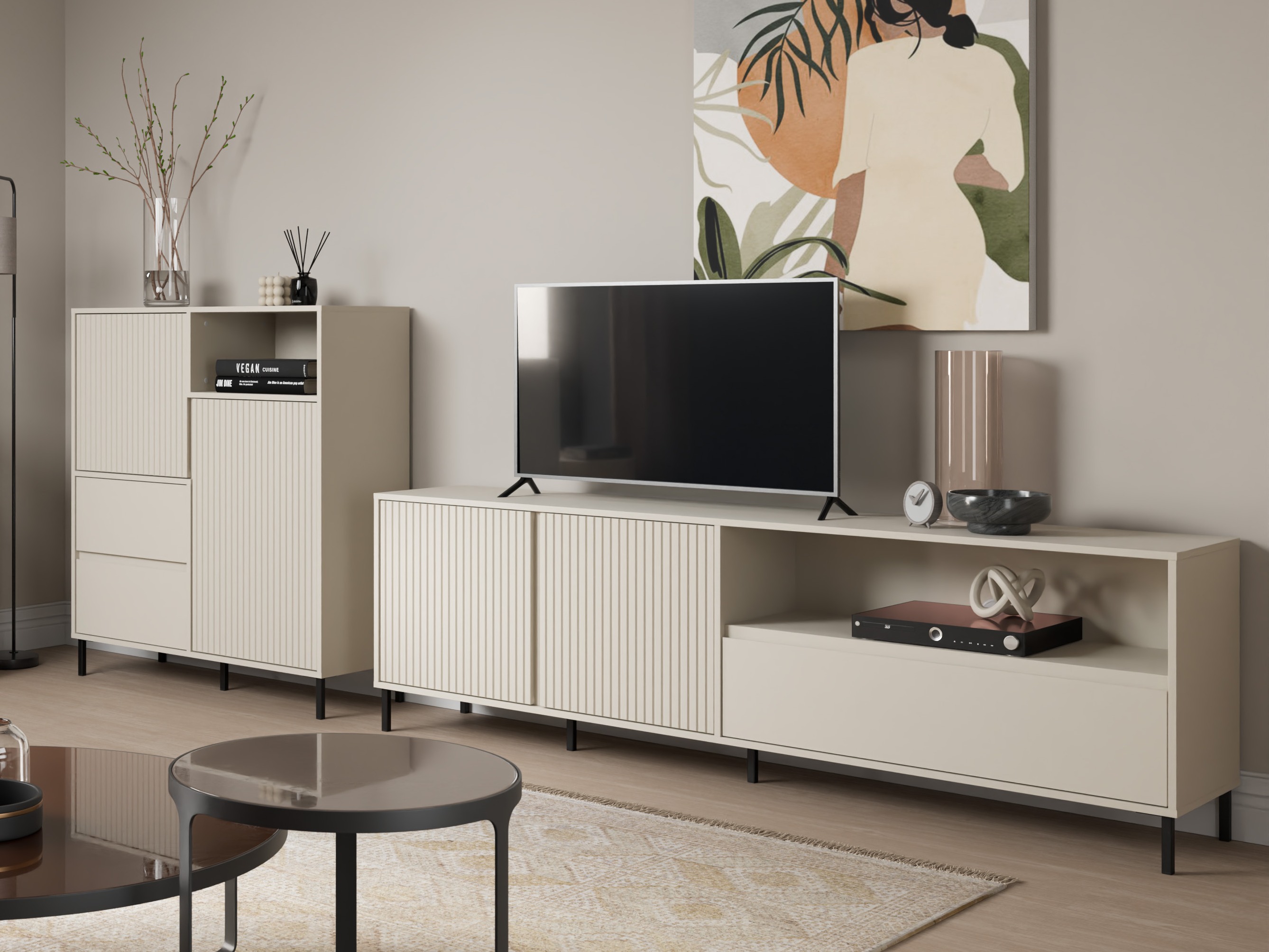 Living room set Ruvrevi 105 (Cashmere)