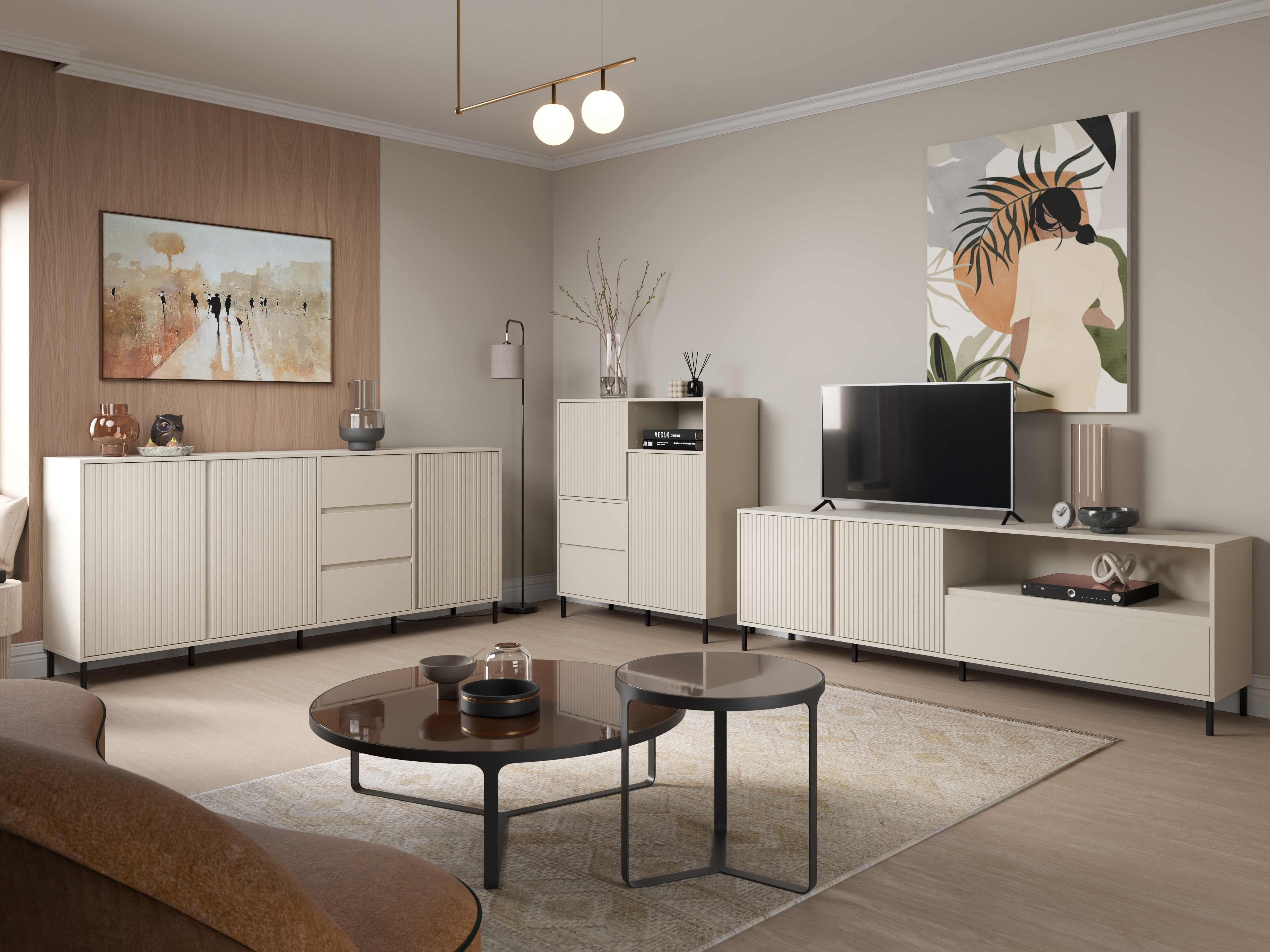 Living room set Ruvrevi 105 (Cashmere)