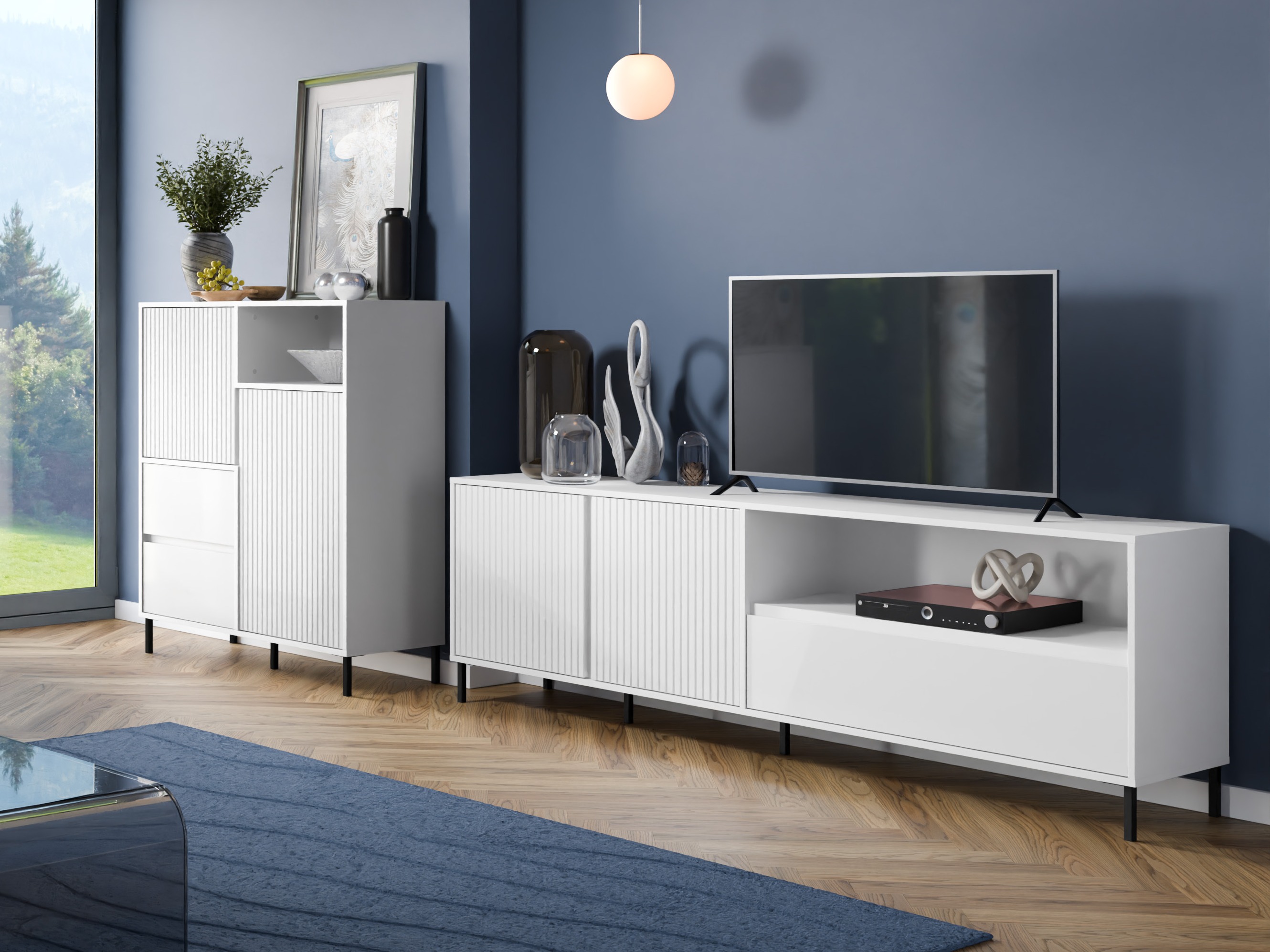 Living room set Ruvrevi 105 (White)