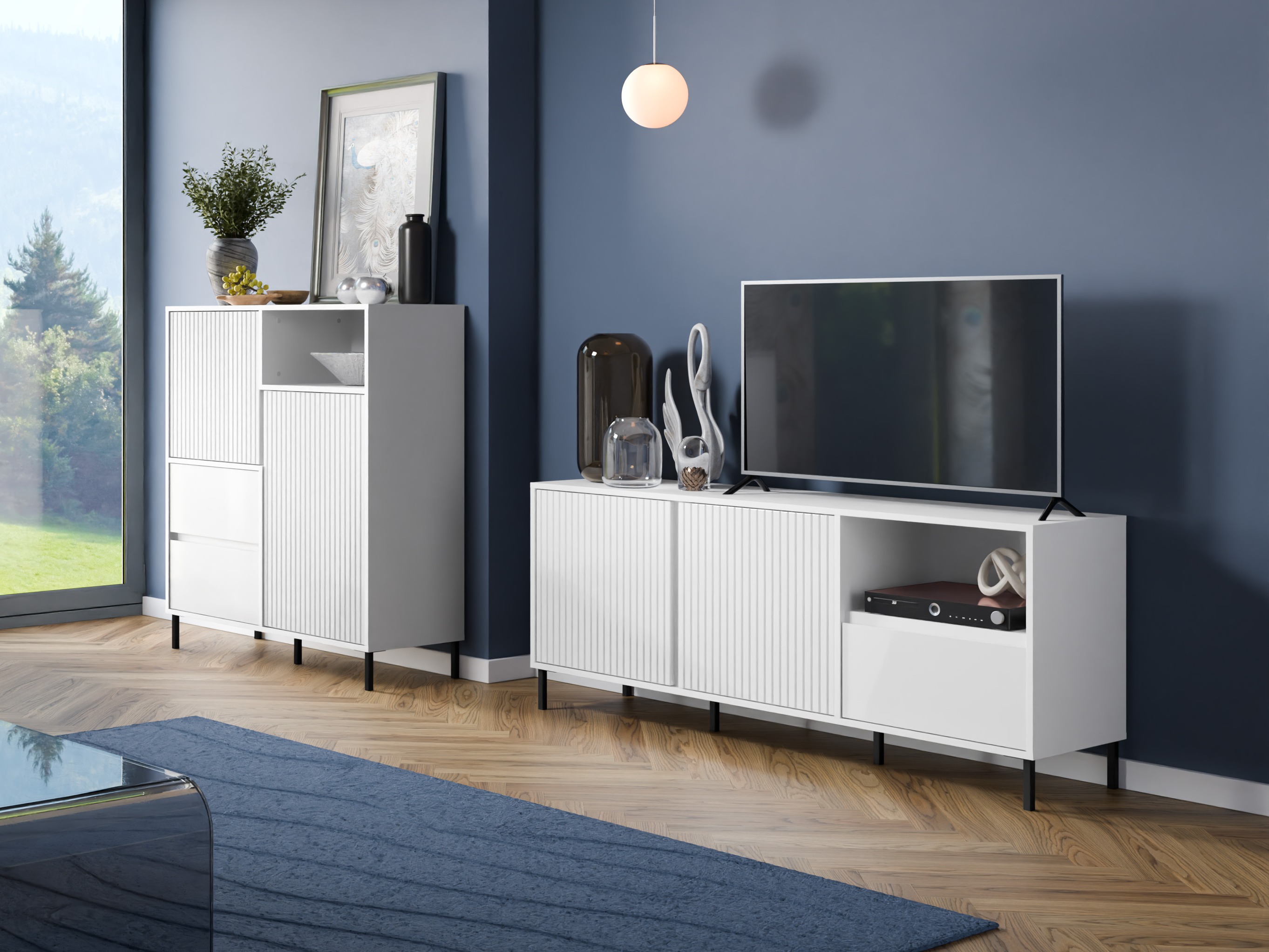 Living room set Ruvrevi 106 (White)