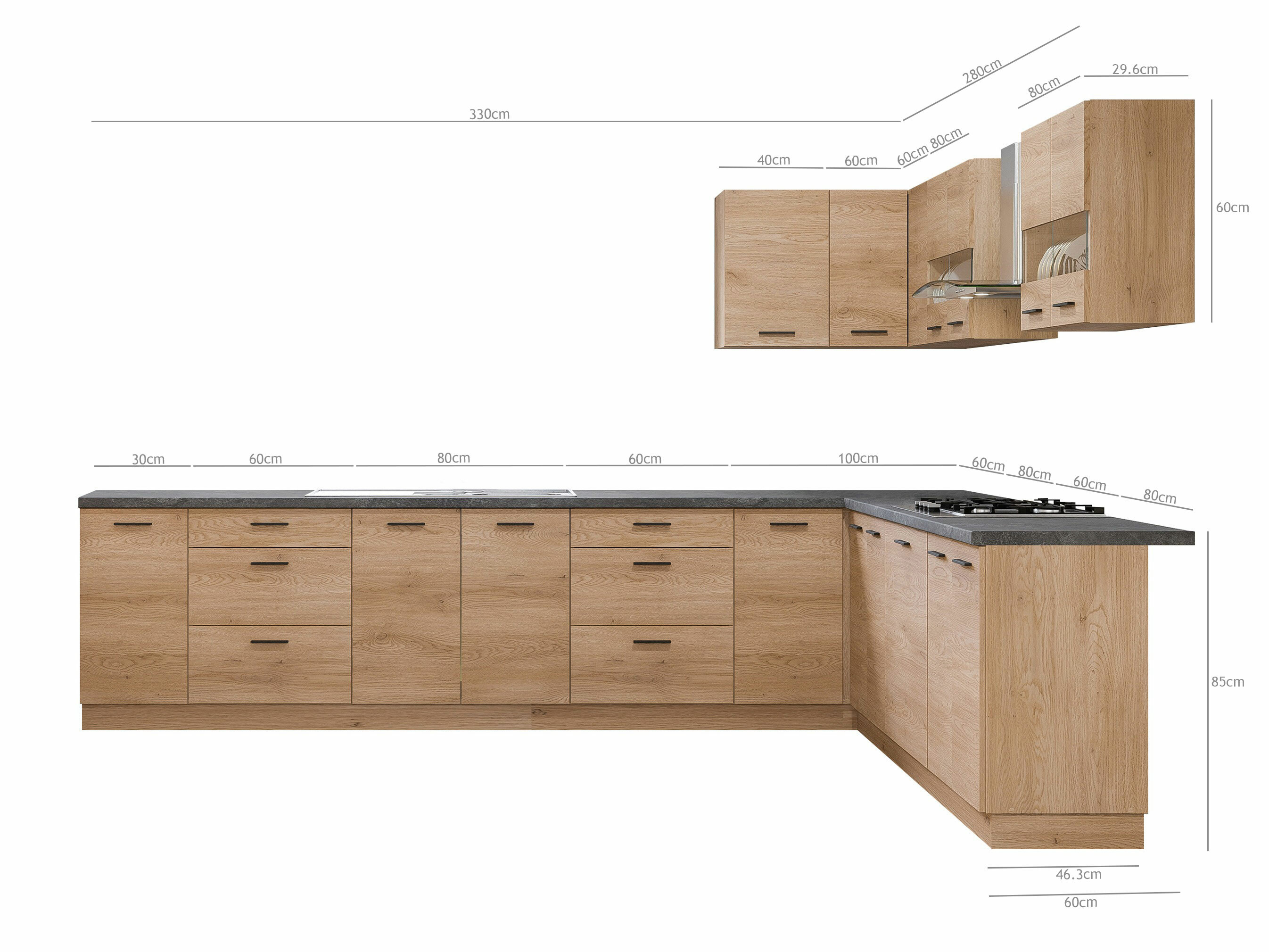 Modular kitchen set Ati Torro 134