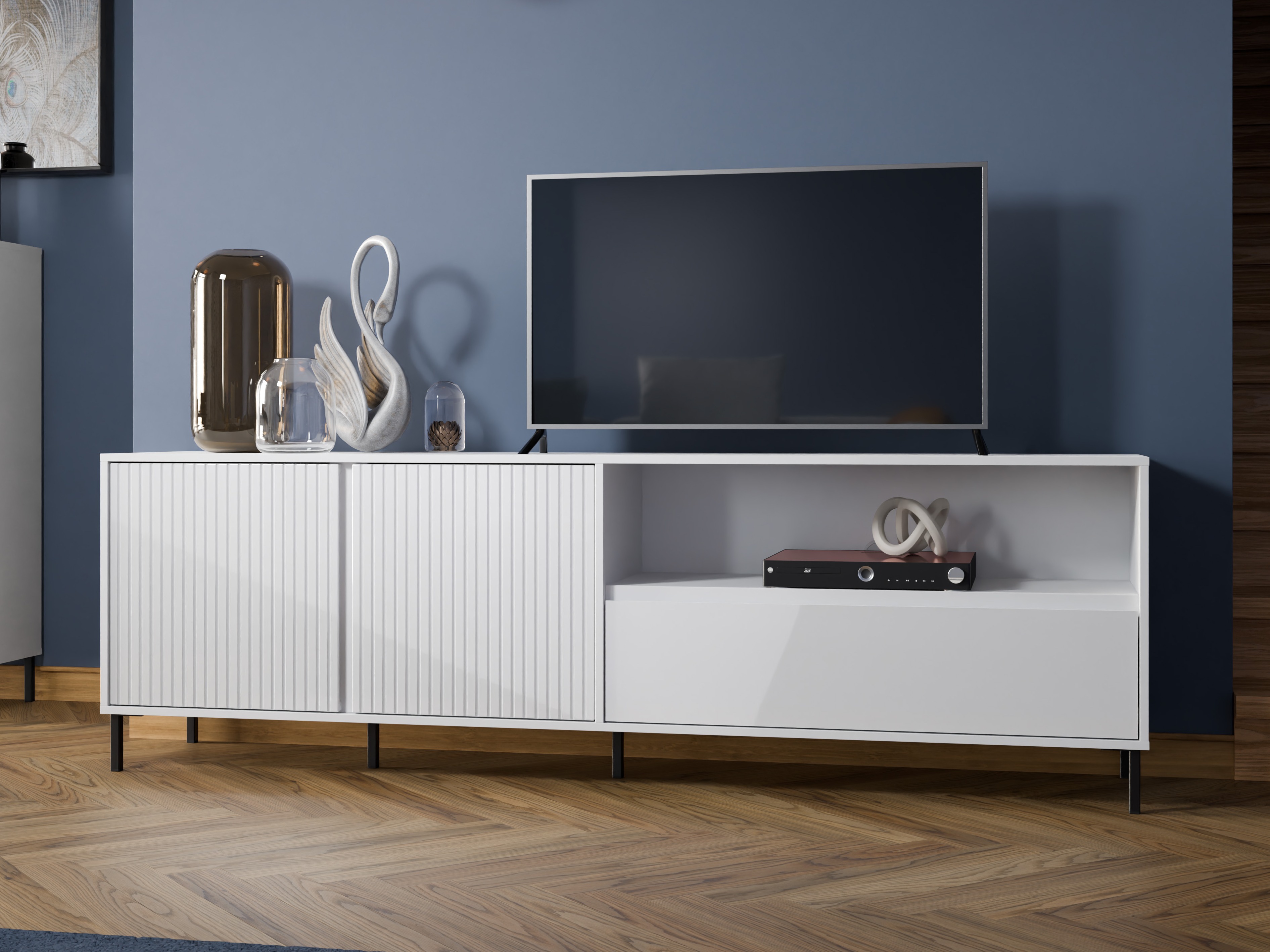 TV stand Ruvrevi 101 (White)