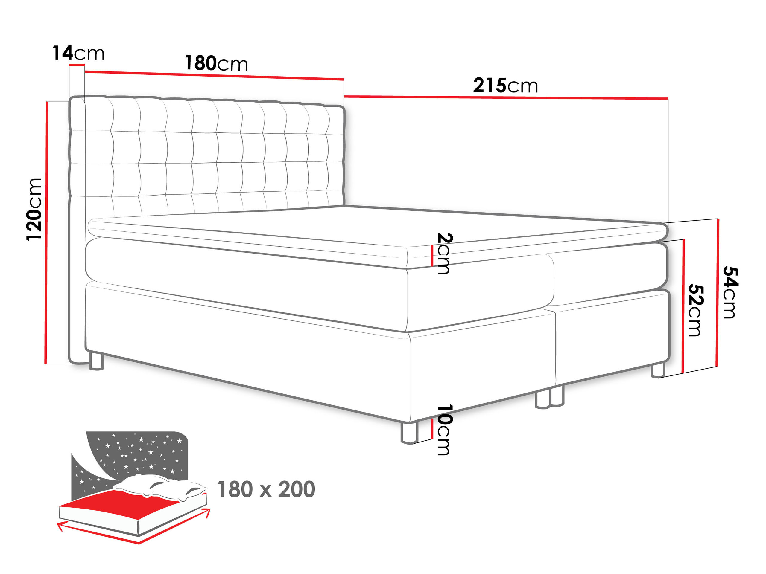 Continental bed Signum (Spirit 13)