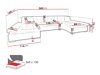 Corner sofa Comfivo 240 (Zoya 03)