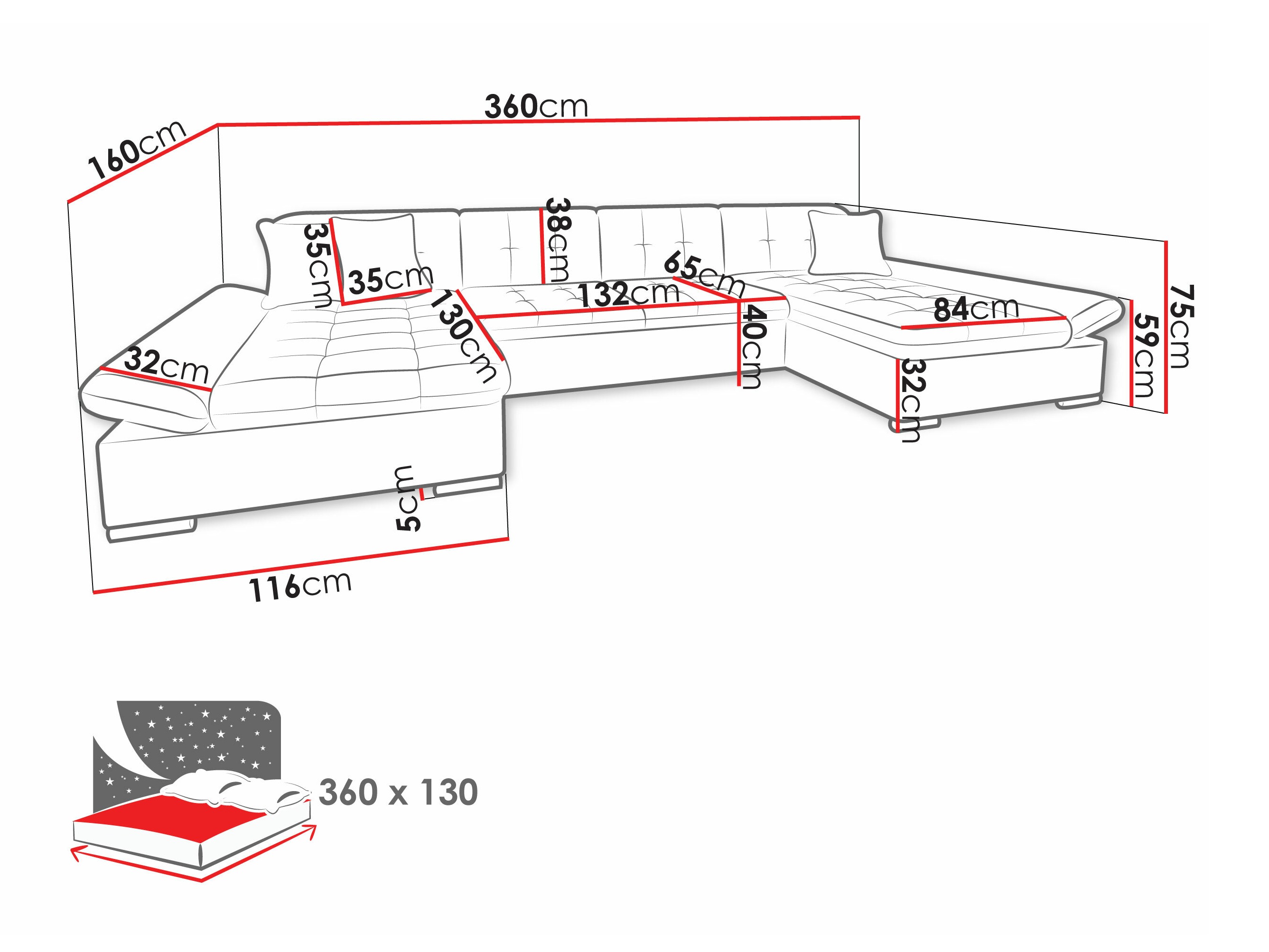 Corner sofa Comfivo Ficus I (Lux 05 + Lux 06)