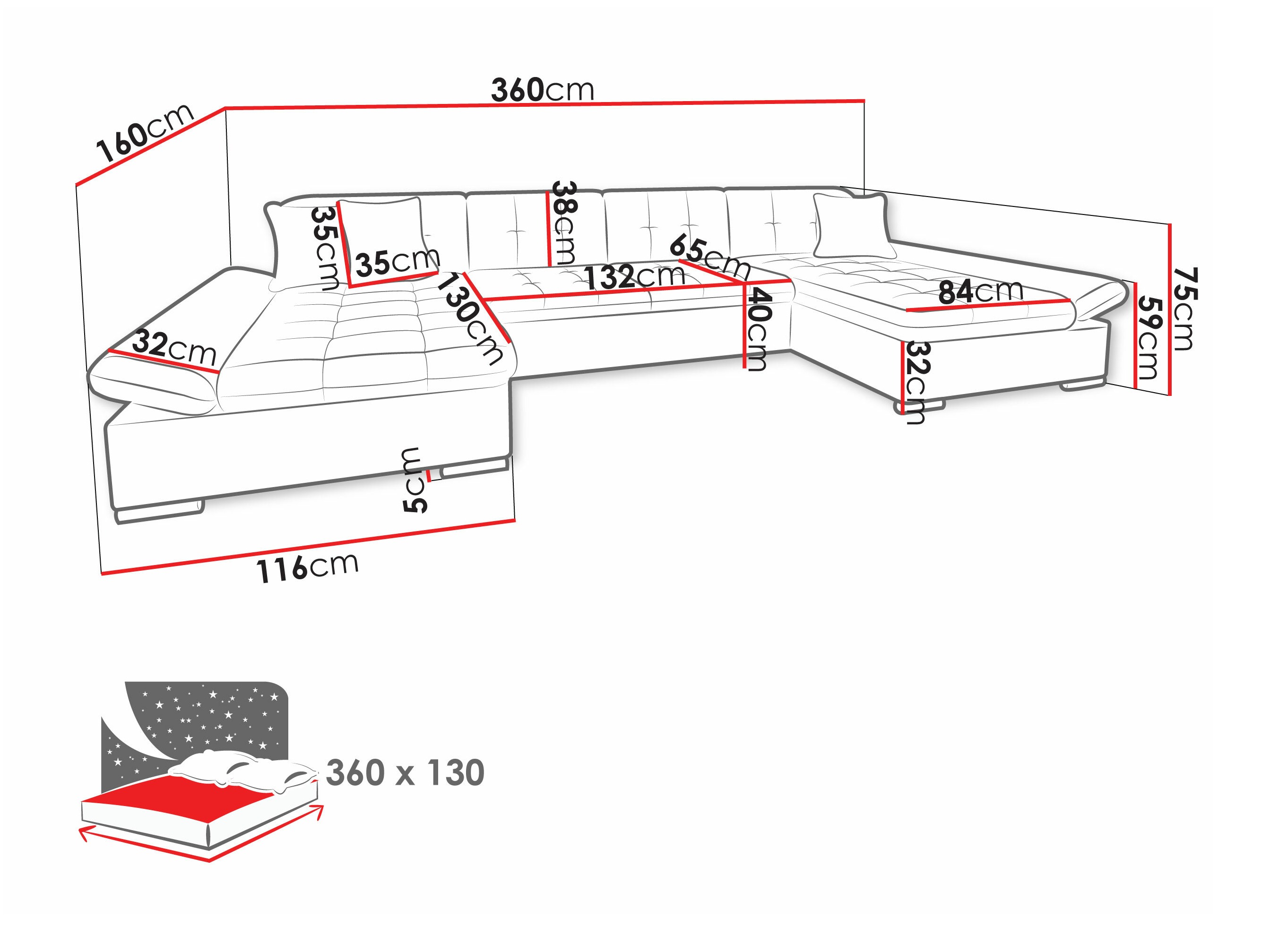 Corner sofa Comfivo Ficus I (Soft 011 + Lux 05 + Lux 06)