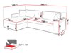 Corner sofa Comfivo 129 (Lux 03)