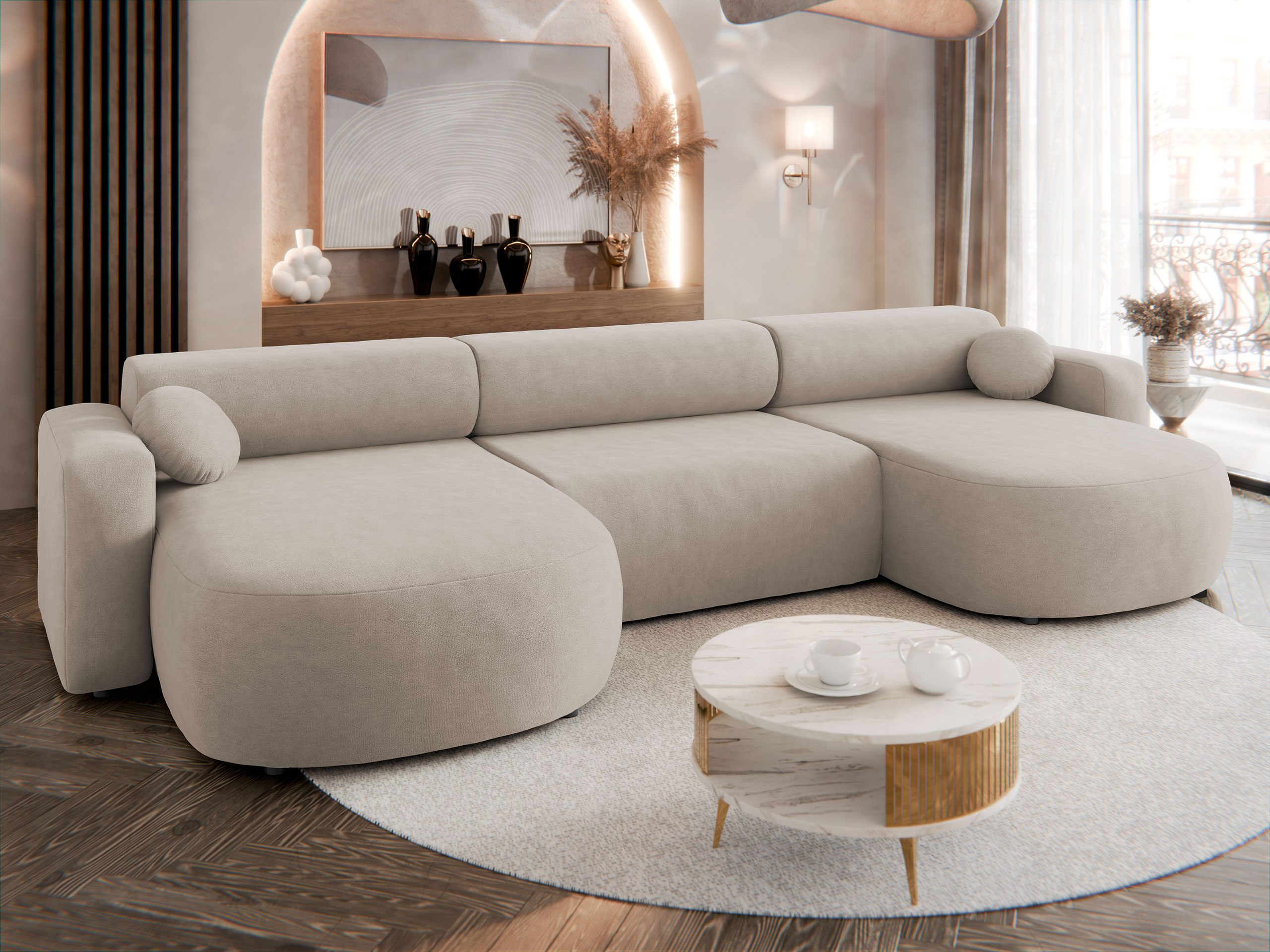 Corner sofa Comfivo Corus I (Velo 623)
