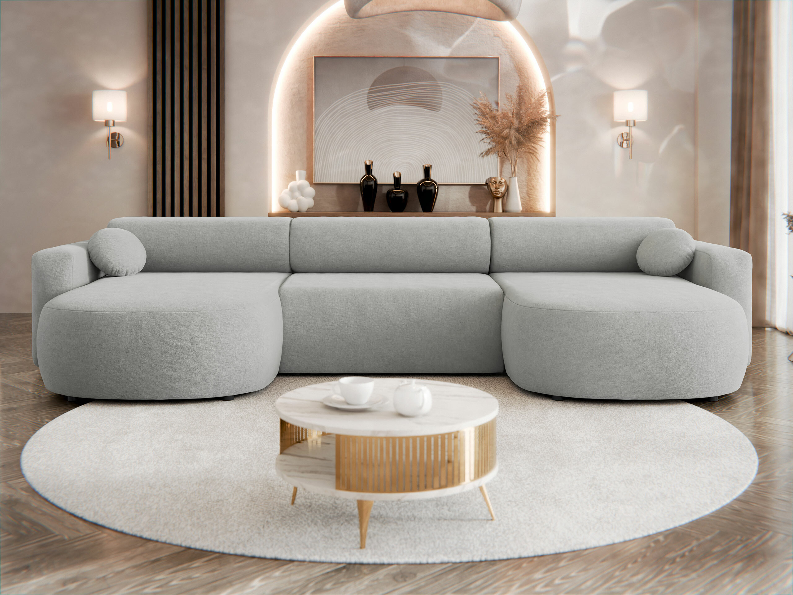 Corner sofa Comfivo Corus I (Velo 633)