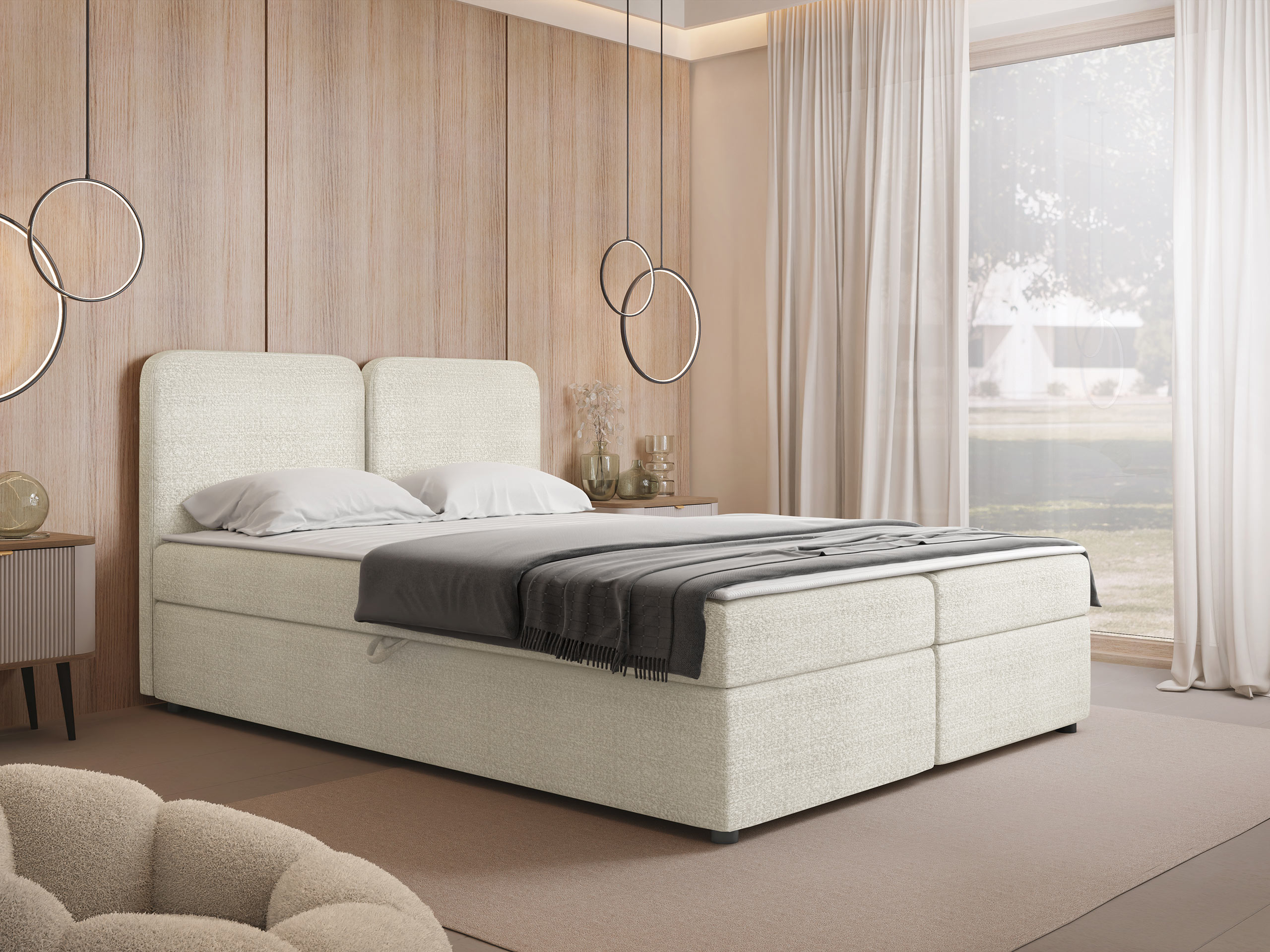 Continental bed Stonecrest 109 (Taro 01)