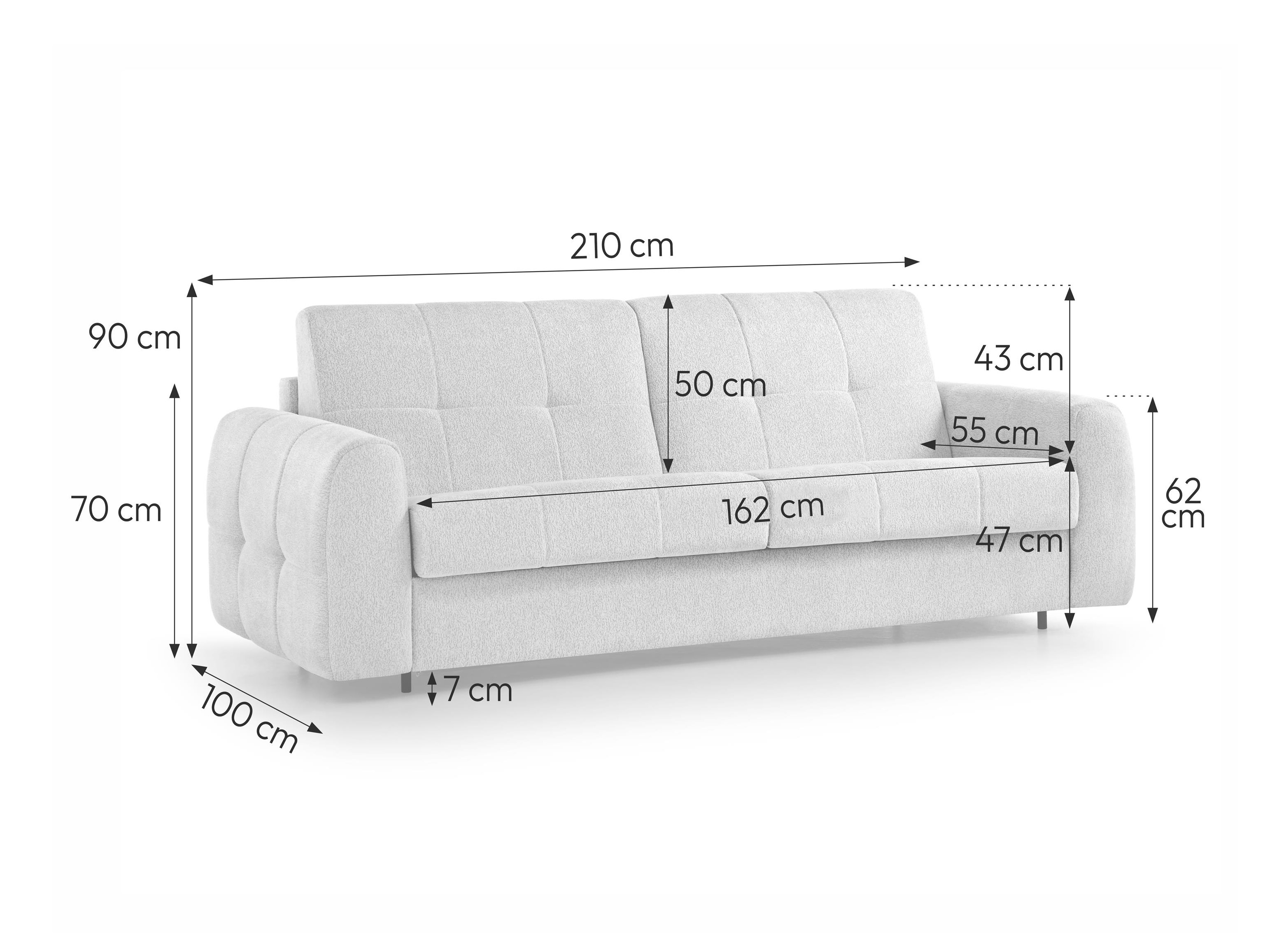 Sofa bed Margate 126 (Misterio 03)