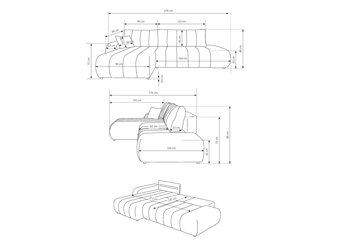 Corner sofa Kingston 152 (Lambi 12)