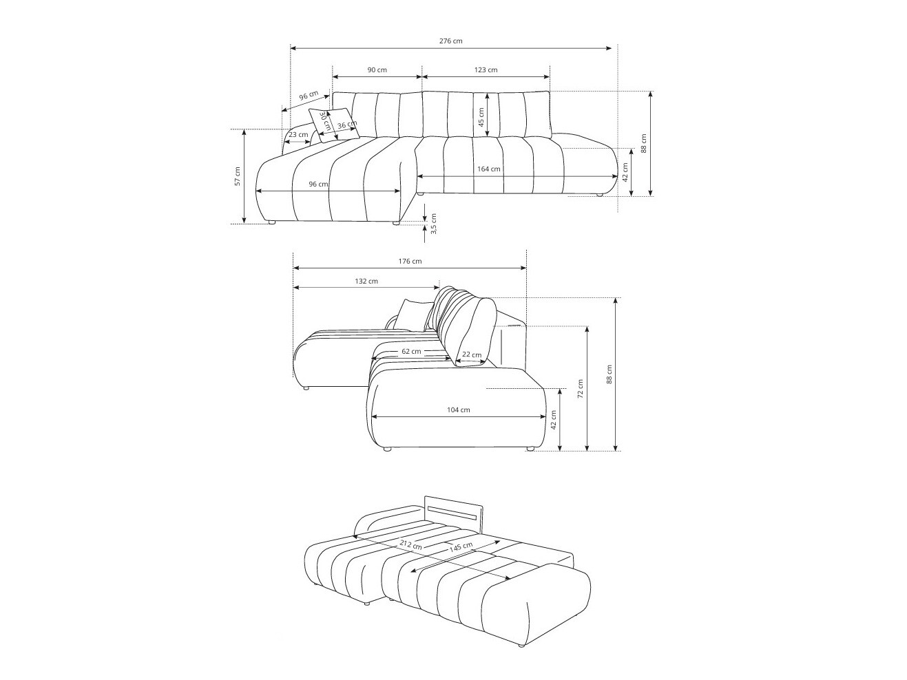 Corner sofa Kingston 152 (Lambi 12)