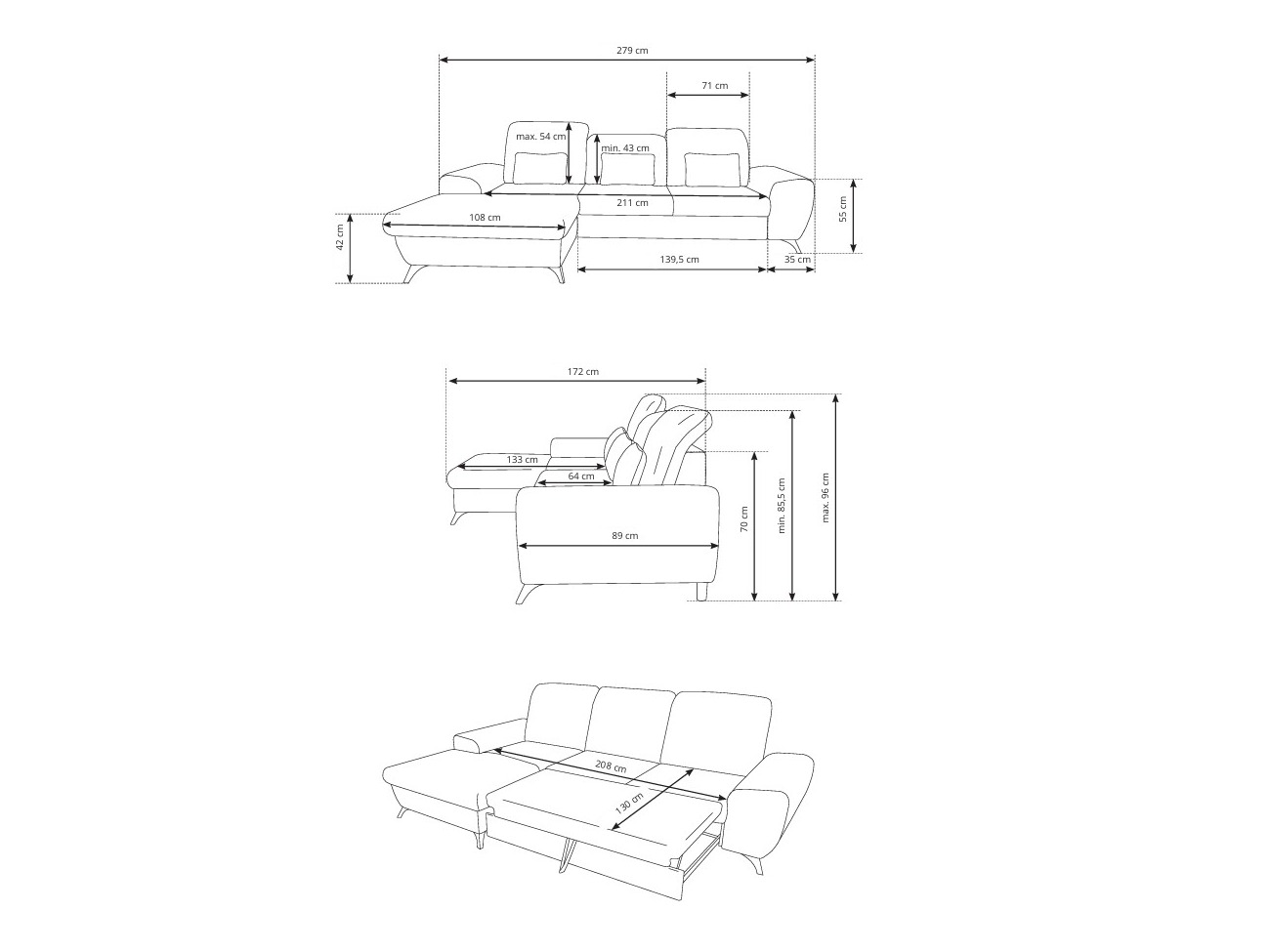 Corner sofa Kingston 200 (Avra 17)