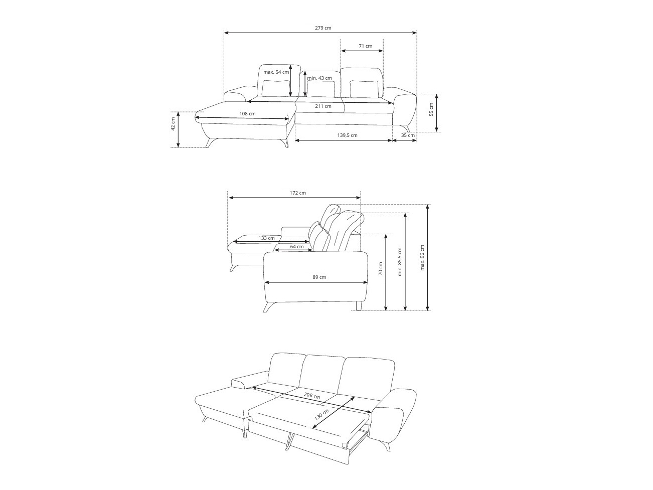 Corner sofa Kingston 200 (Avra 18)