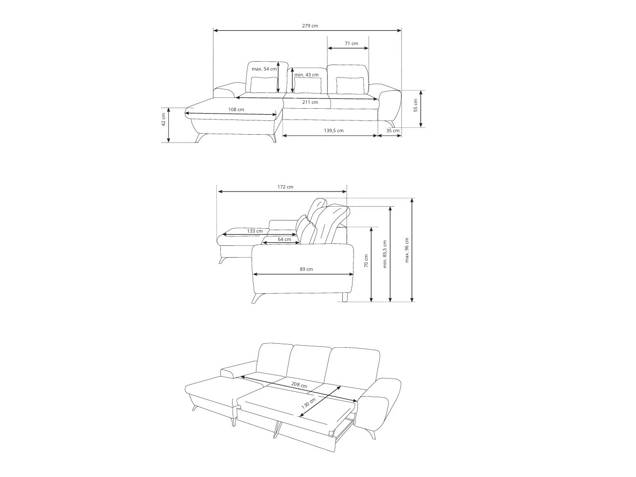 Corner sofa Kingston 200 (Avra 18)