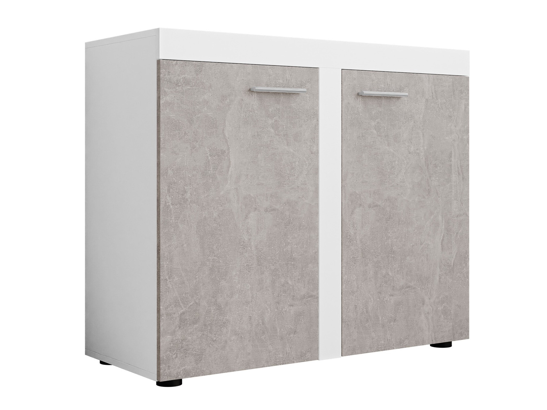 Sideboard Tucson 120 (White + Concrete)
