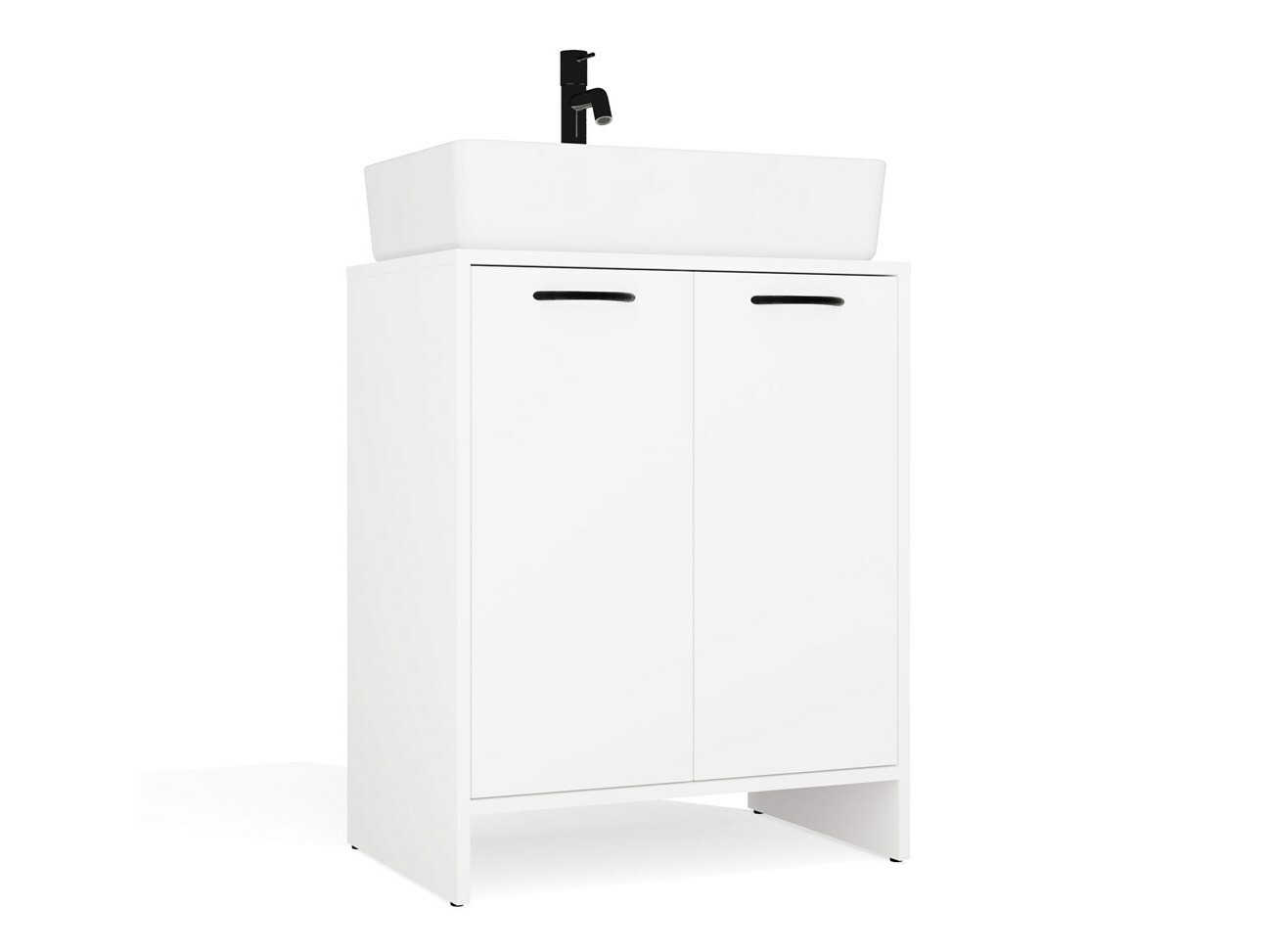 Standing bathroom cabinet for washbasin Servou 113 (White)
