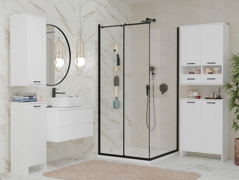 Wall-mounted bathroom cabinet Servou 116 (White)