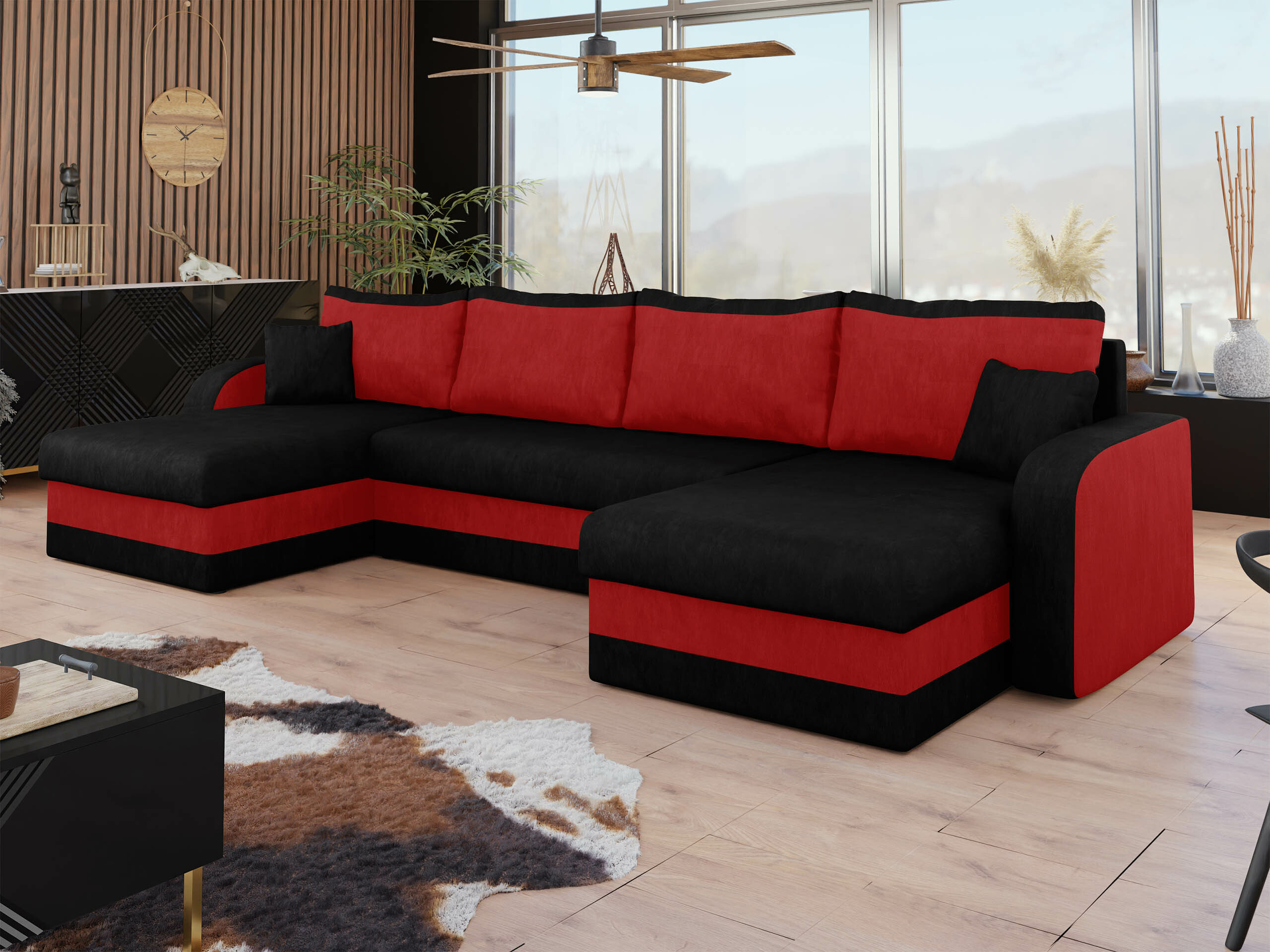 Corner sofa Comfivo 233 (Mikrofaza 15 + Mikrofaza 22)