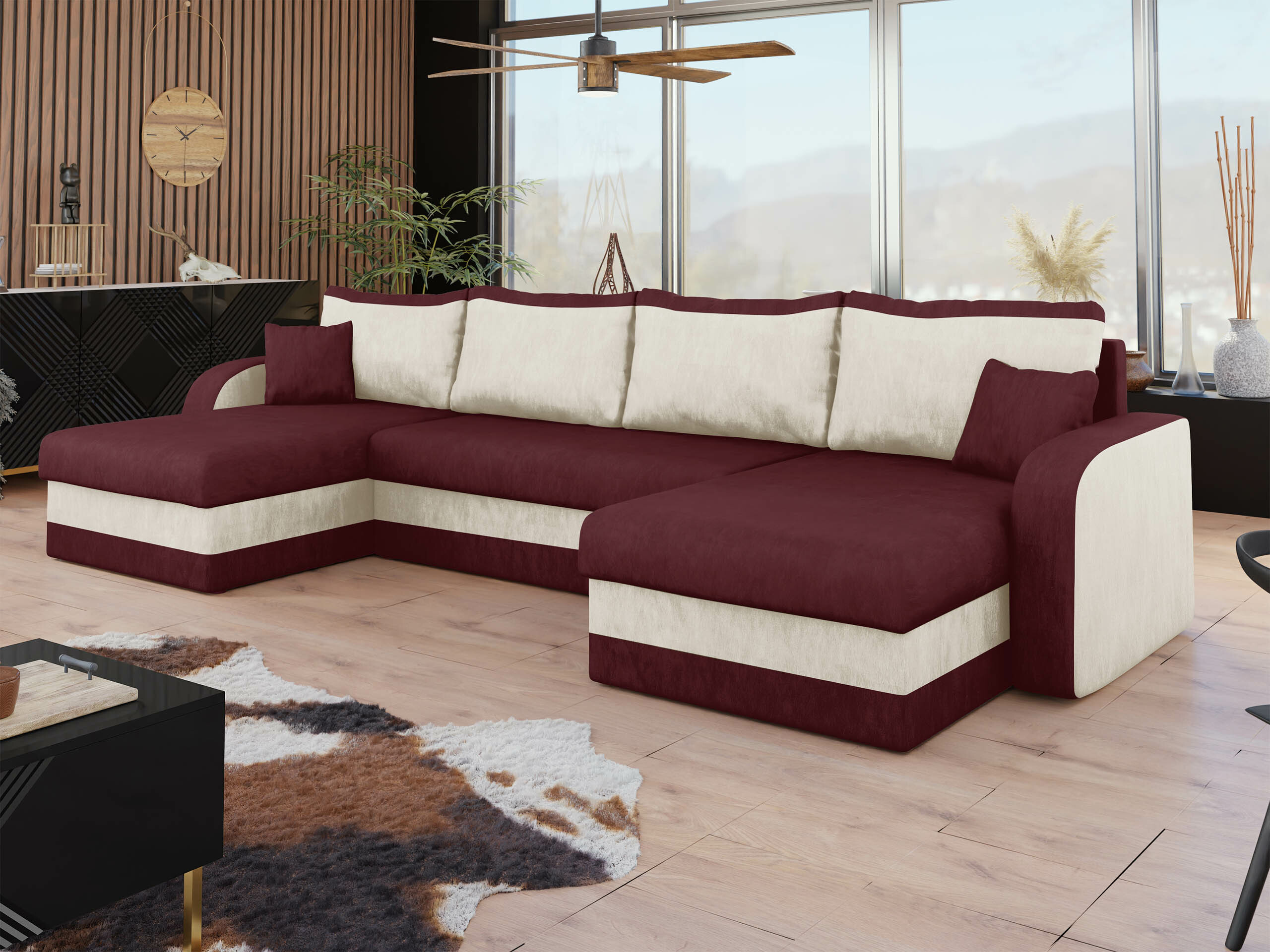Corner sofa Comfivo 233 (Mikrofaza 25 + Mikrofaza 31)