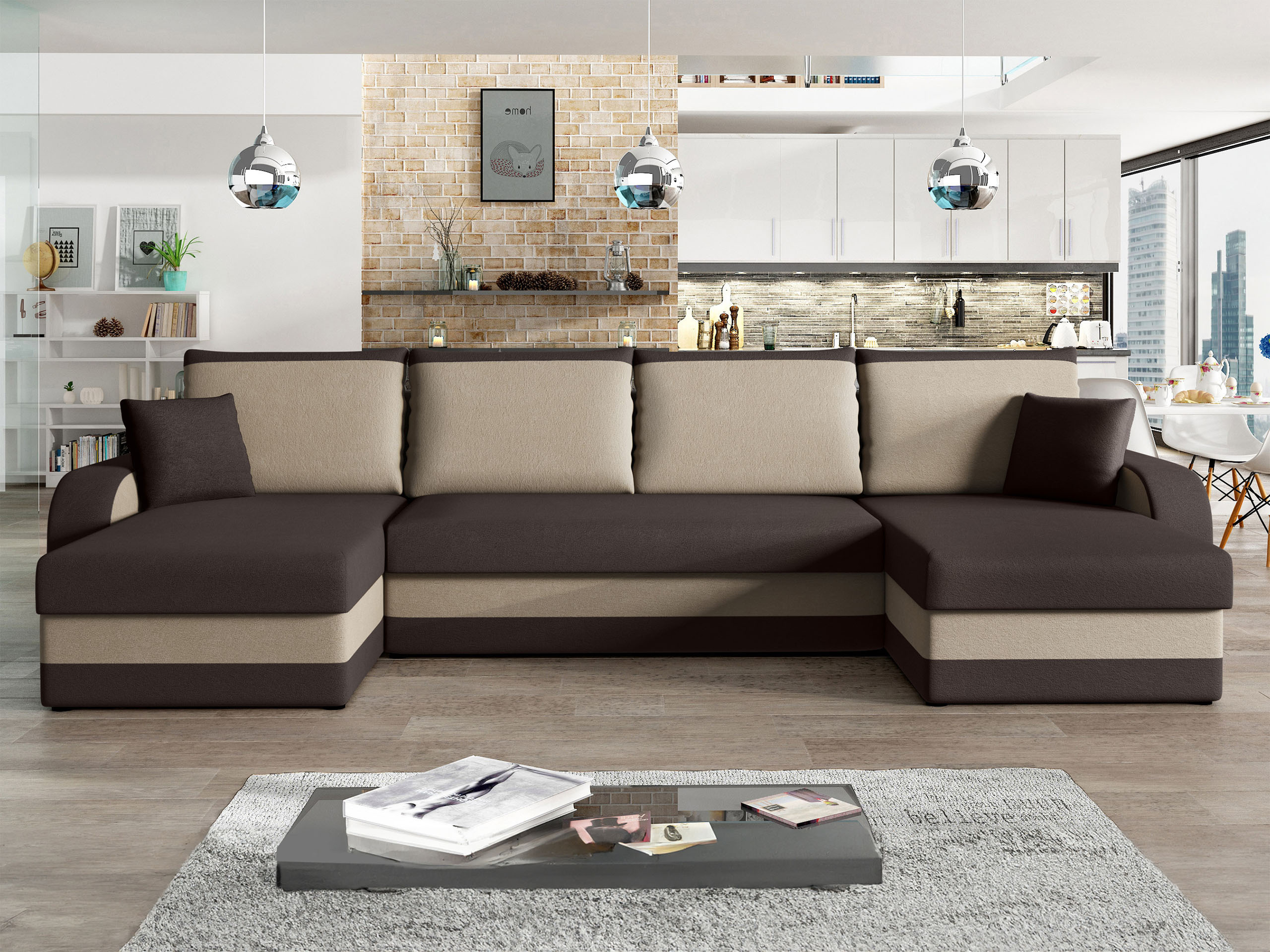 Corner sofa Comfivo Melissa IV (Alova 68 + Alova 07)