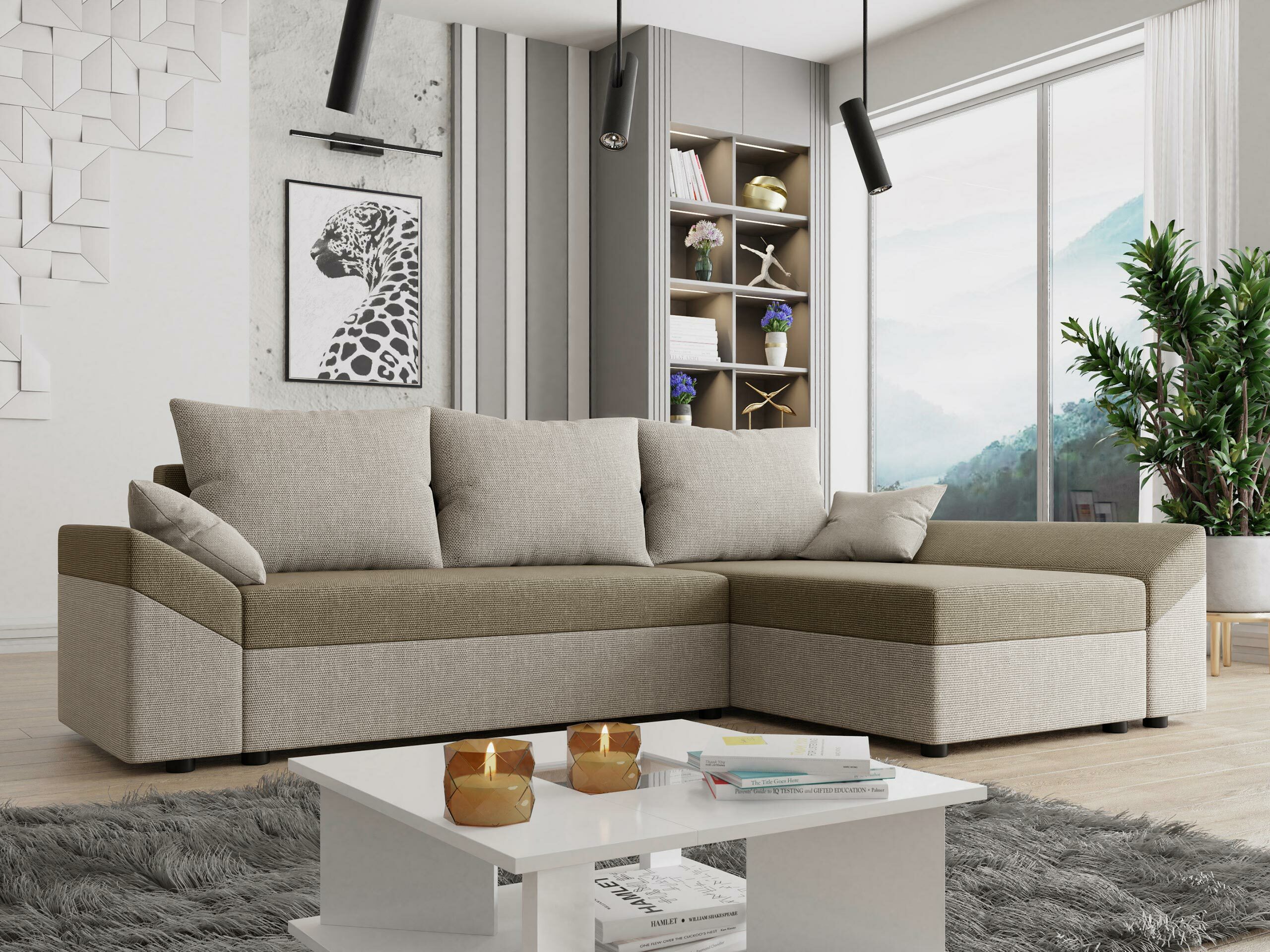 Corner sofa Memphis 130 (Muna 02 + Muna 03)
