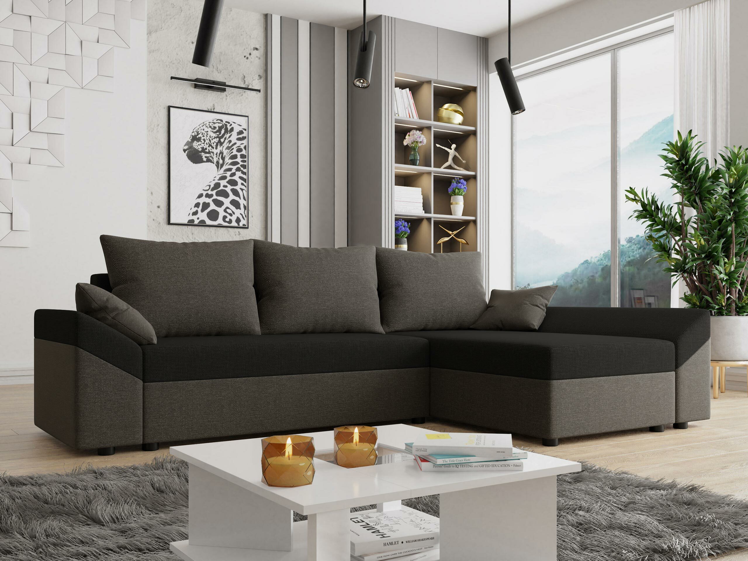 Corner sofa Memphis 130 (Muna 10 + Muna 14)