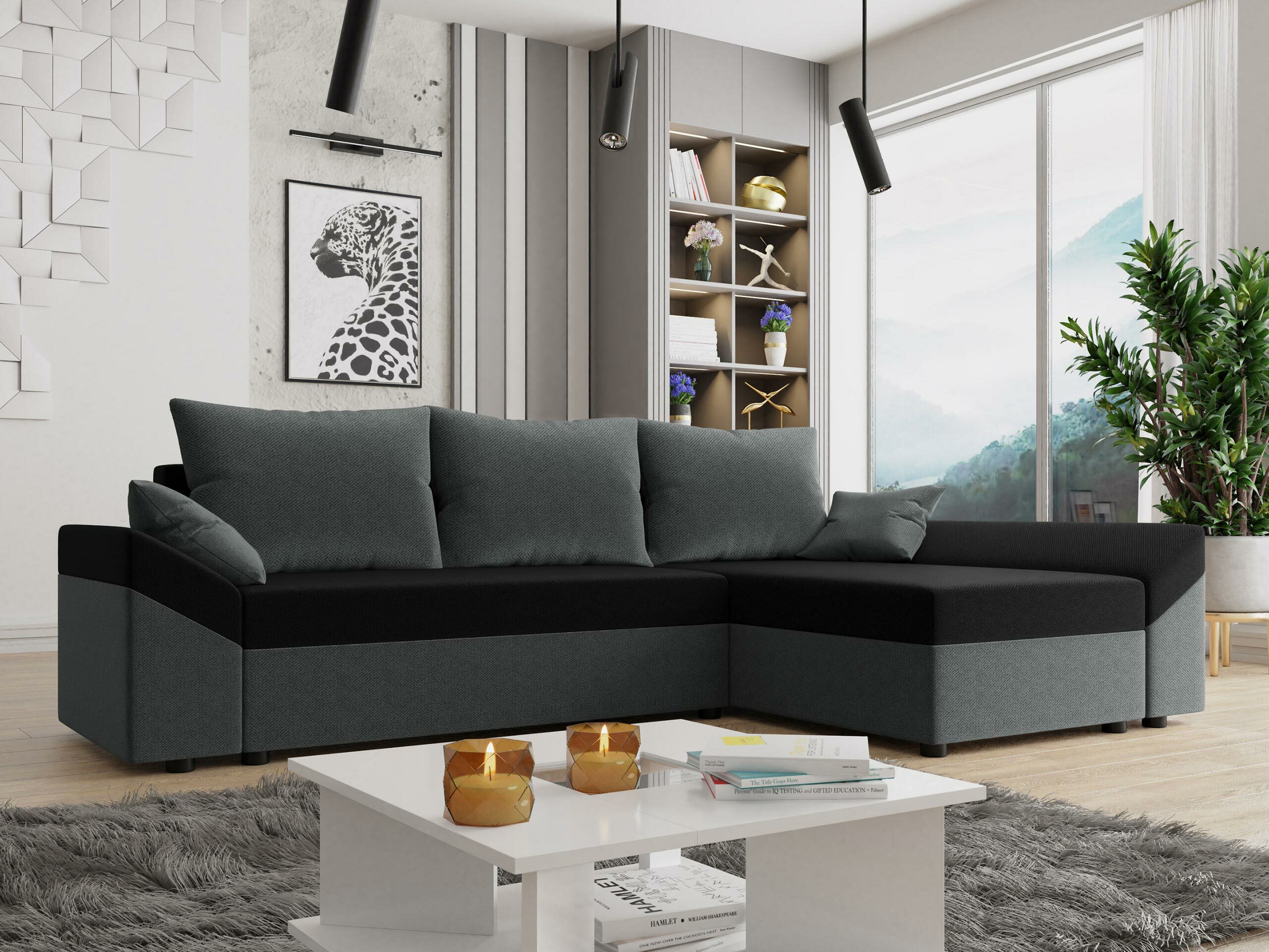 Corner sofa Memphis 130 (Paros 06 + Kronos 07)