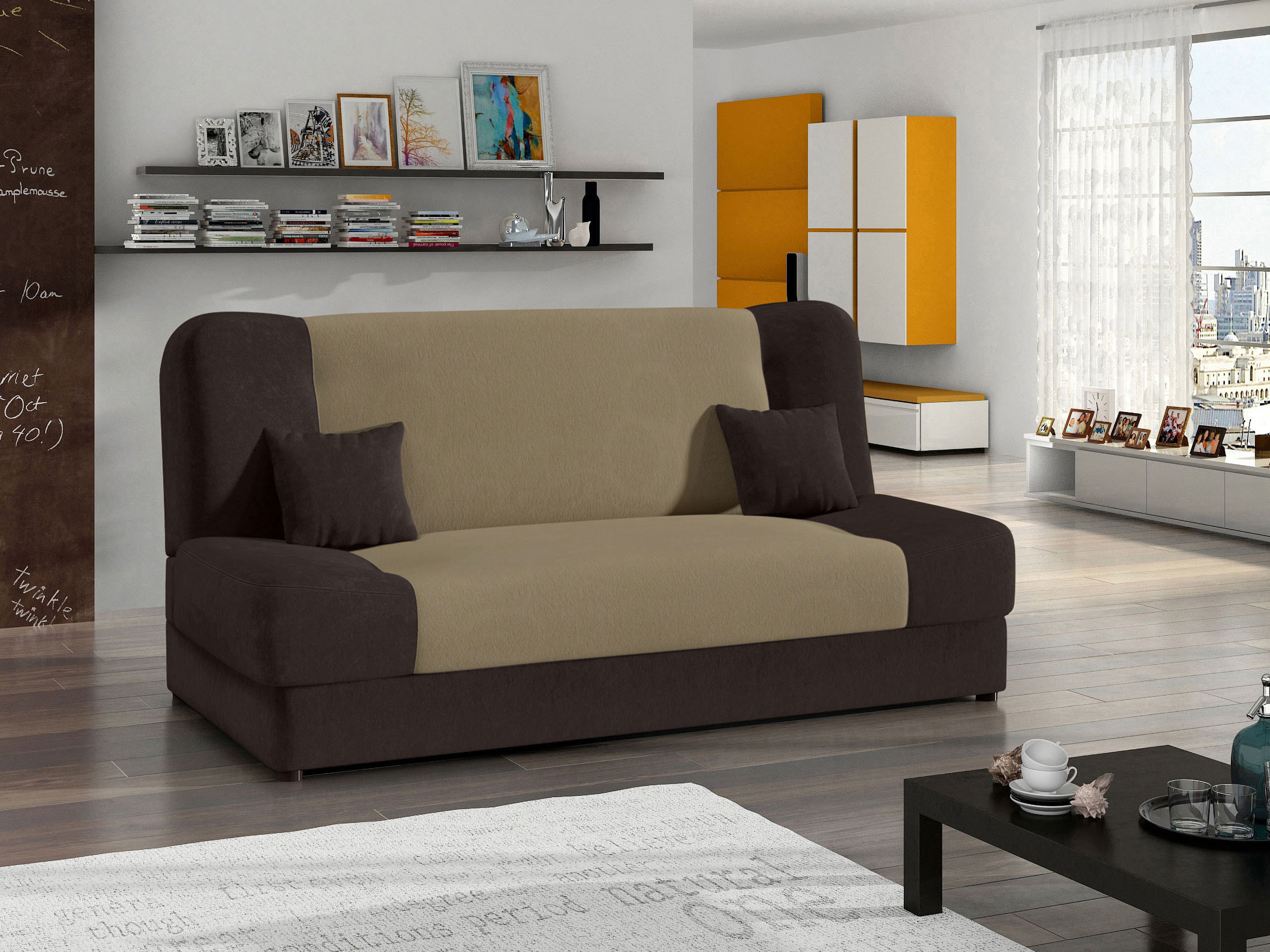 Sofa bed Comfivo 124 (Alova 07 + Alova 68)