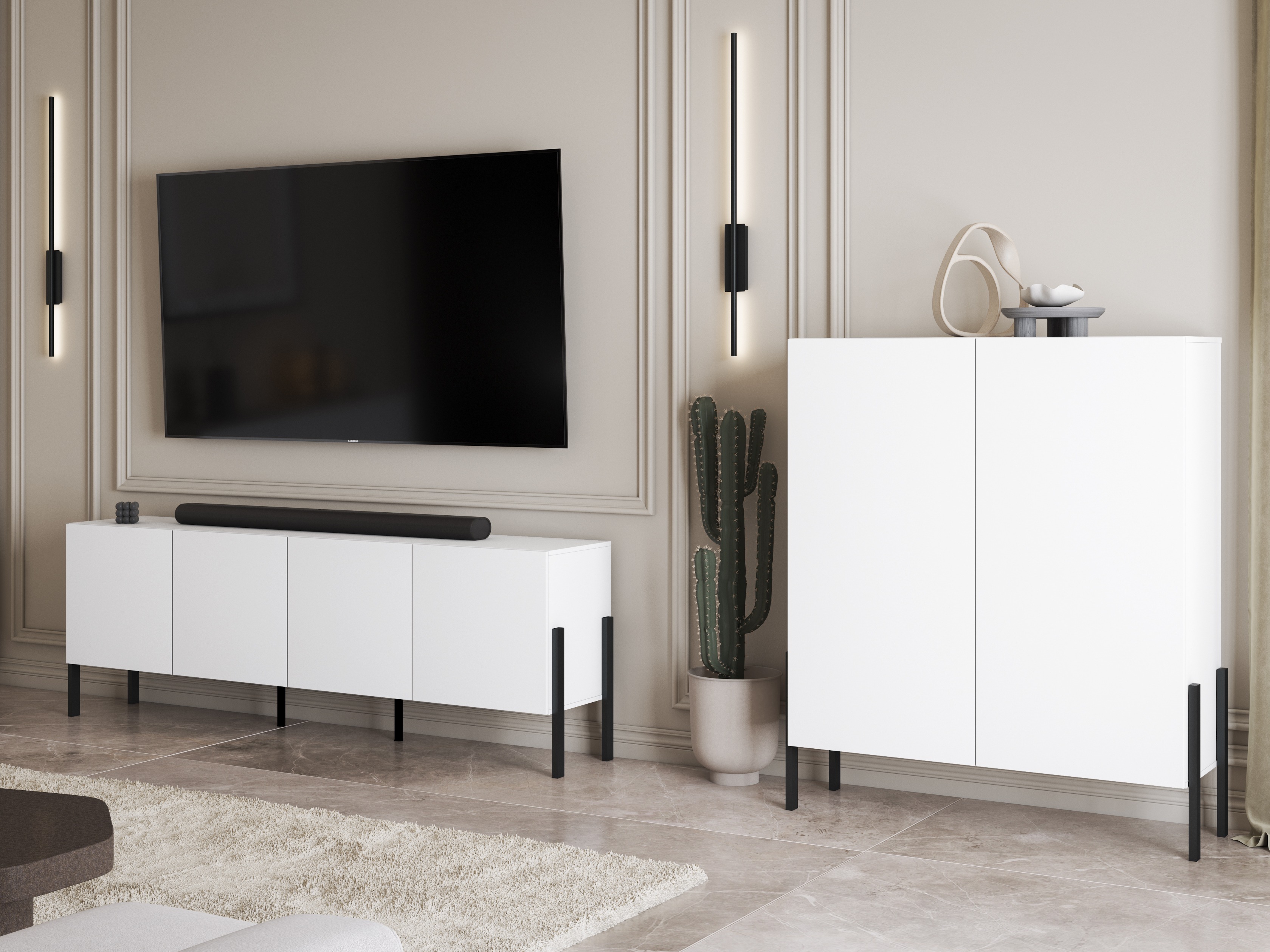 TV stand Etsore 100 (White)